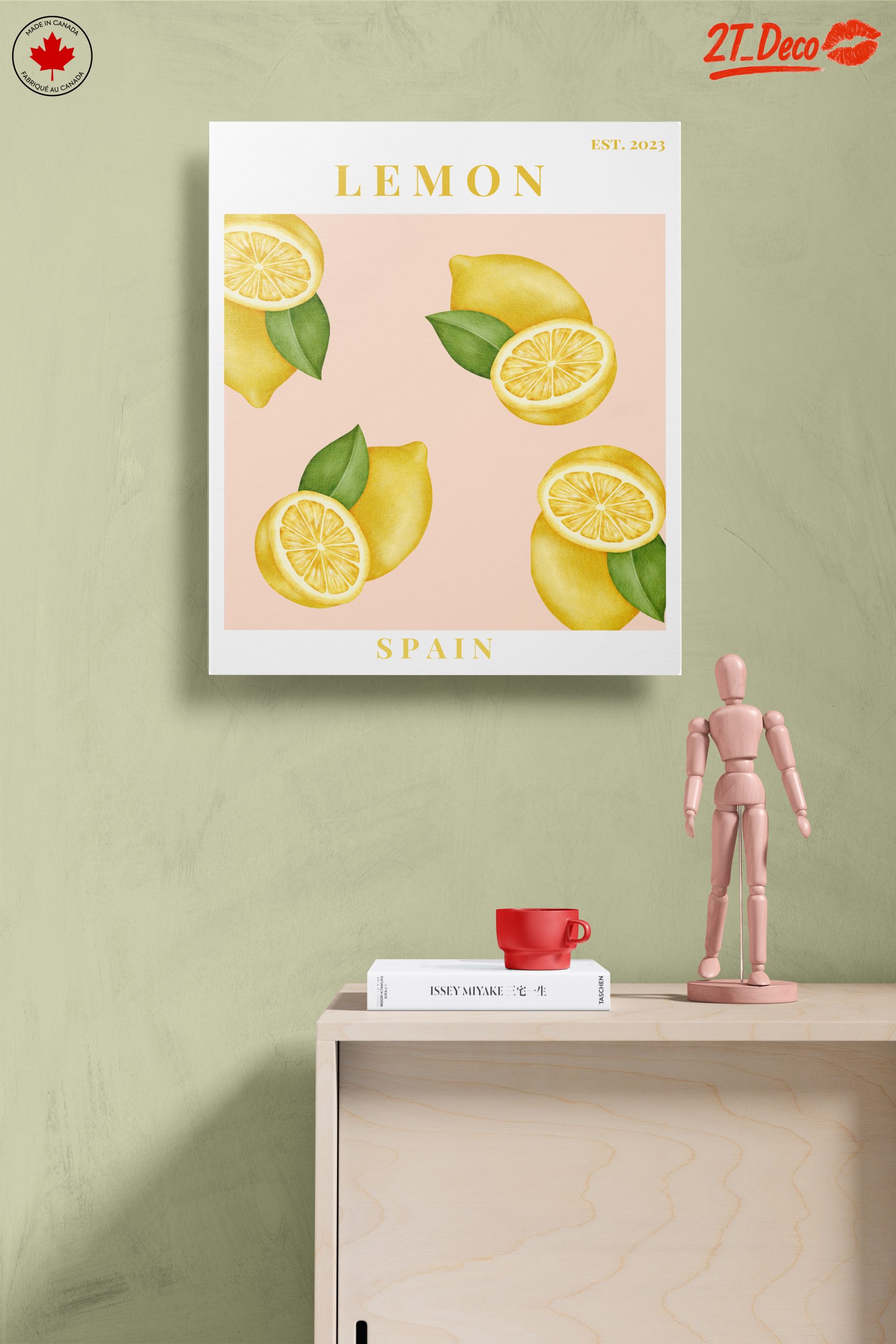 Lemon Abstract Art Inspired by Spain - Image 14