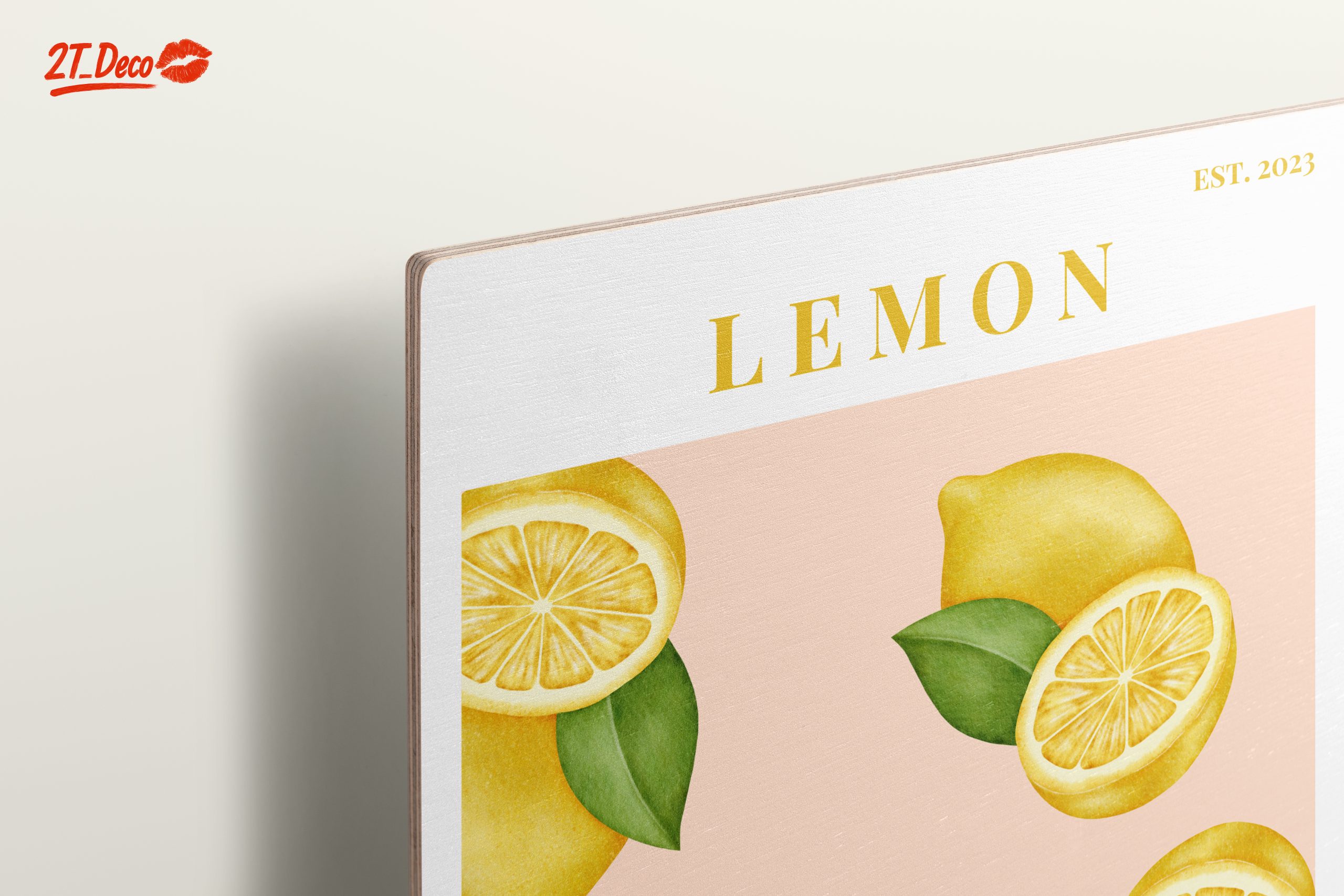 Lemon Abstract Art Inspired by Spain - Image 15