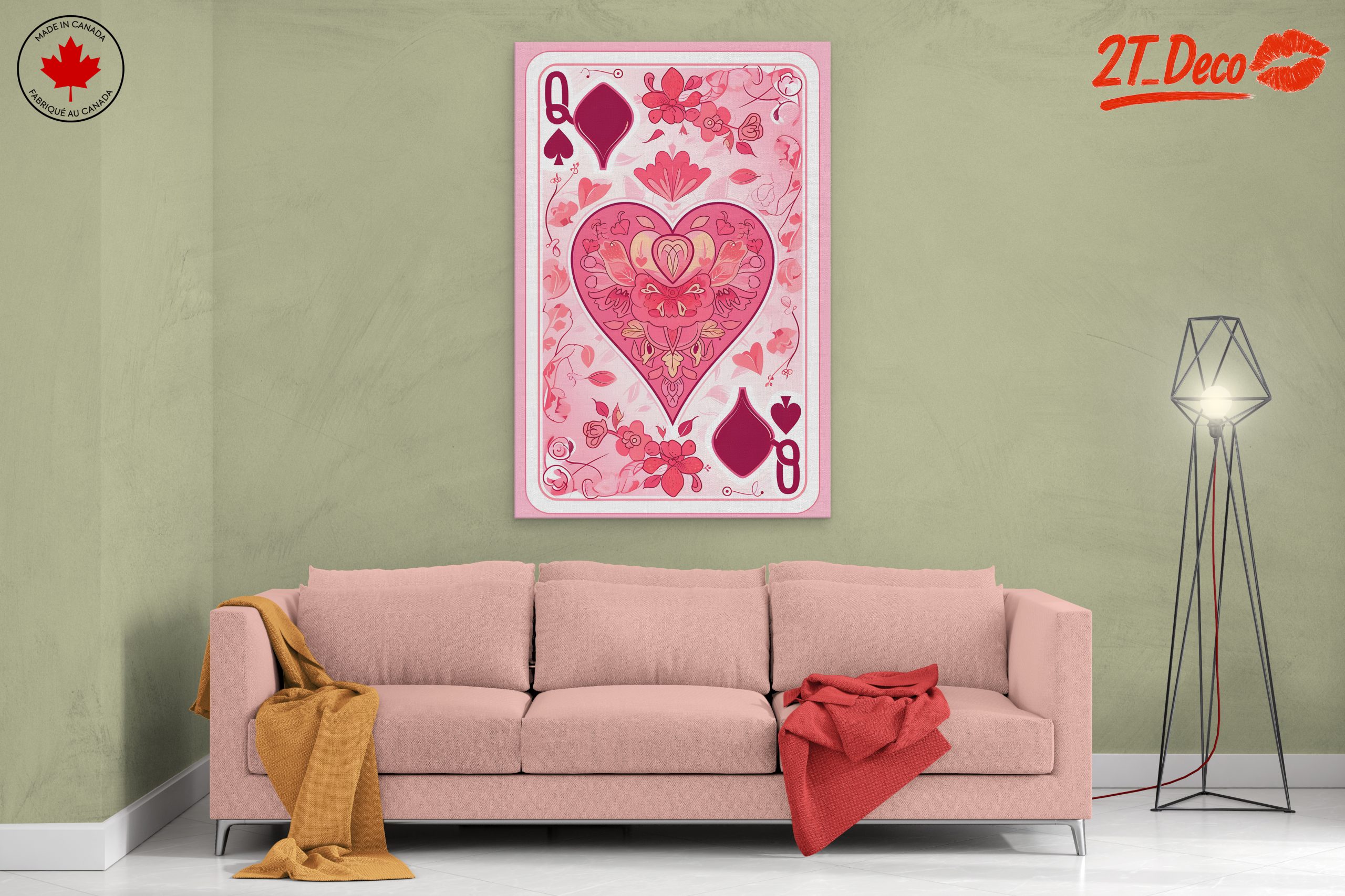 Stylized Floral Playing Card Art - Image 2