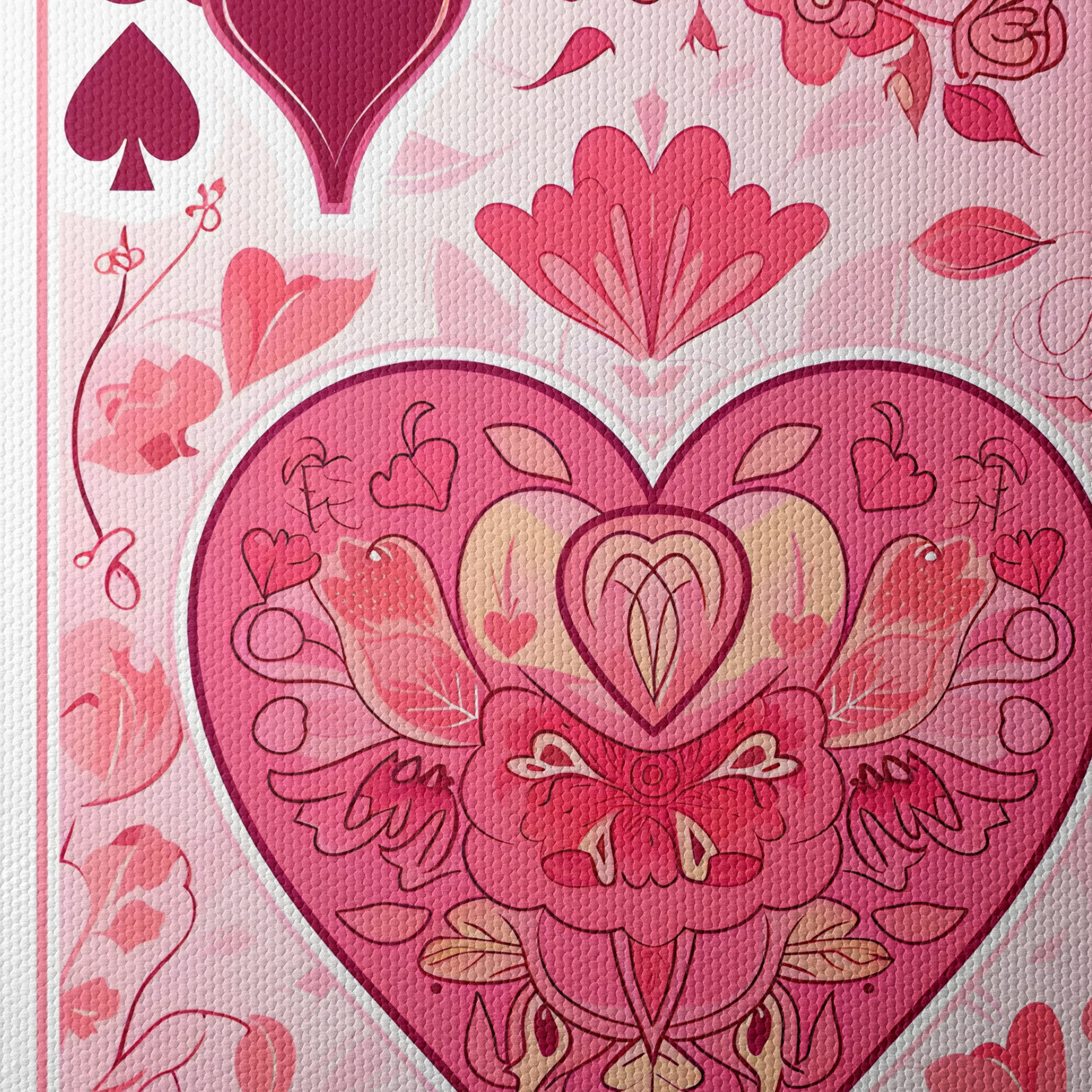 Stylized Floral Playing Card Art - Image 4