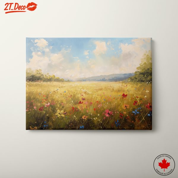 Vibrant Floral Landscape Art 3
