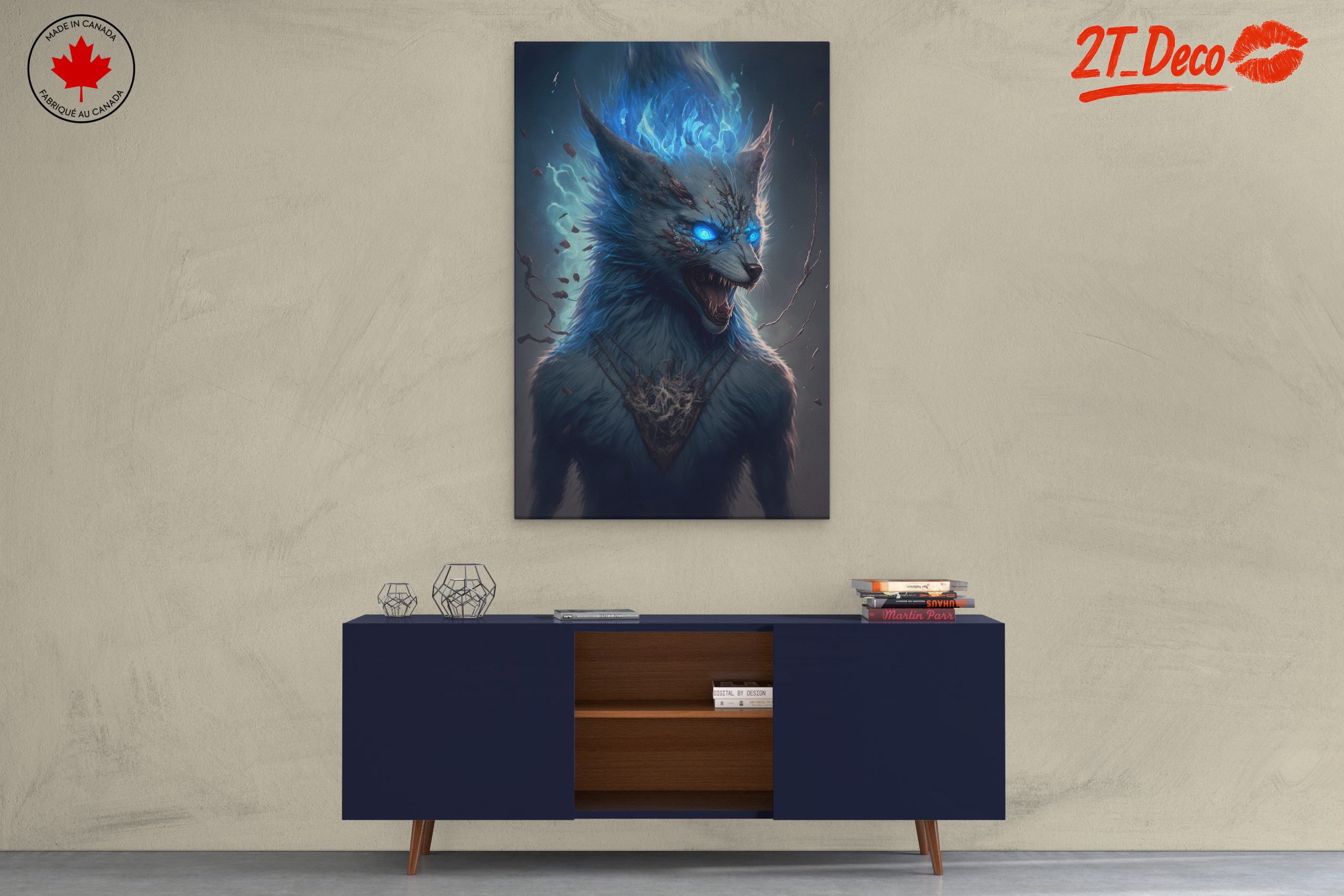 Fierce Fantasy Wolf Character - Image 3