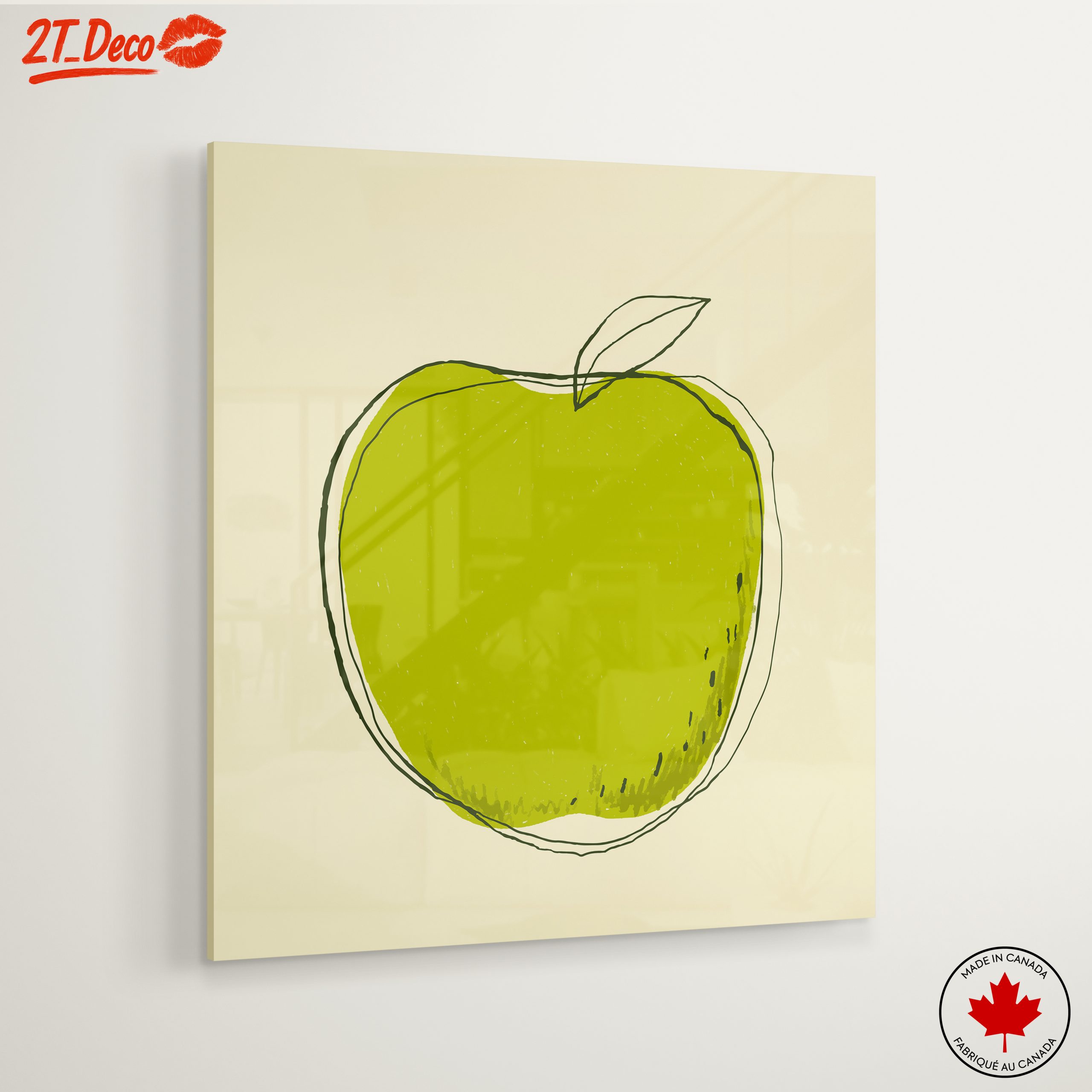 Stylized Green Apple Art - Image 6