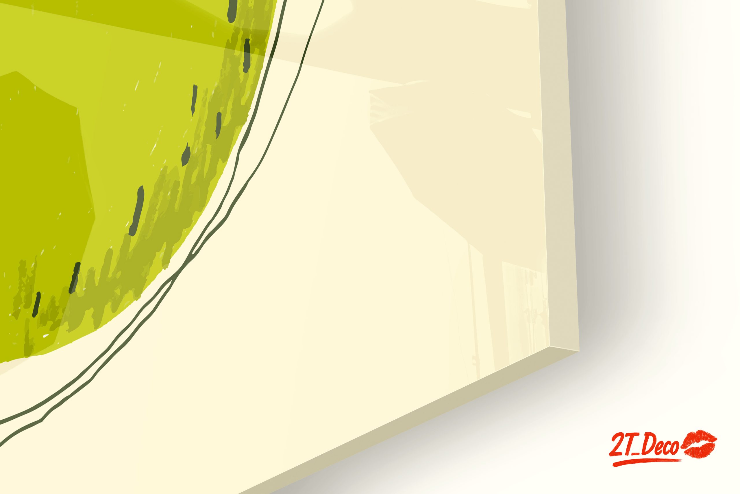 Stylized Green Apple Art - Image 9