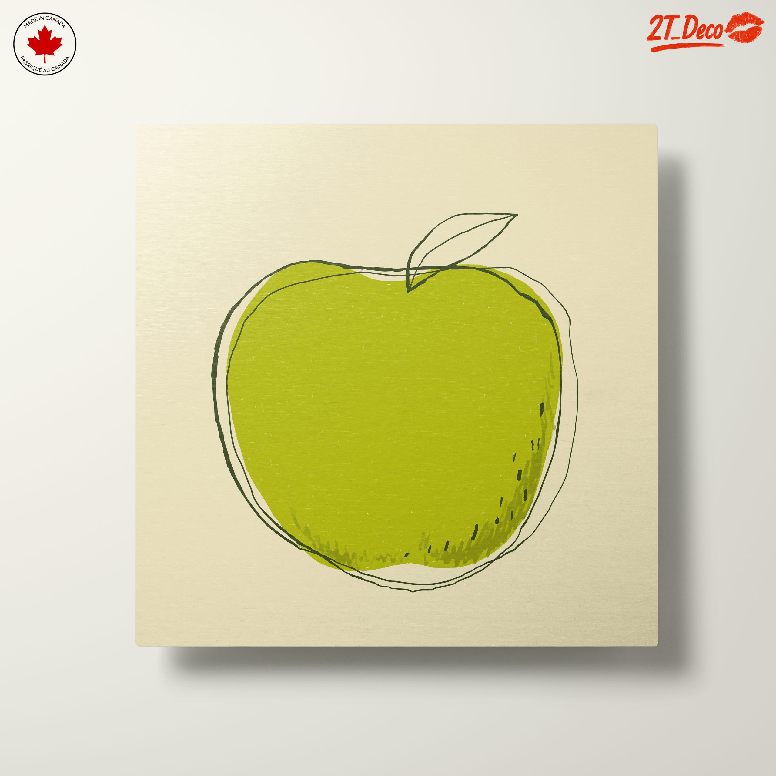Stylized Green Apple Art - Image 10