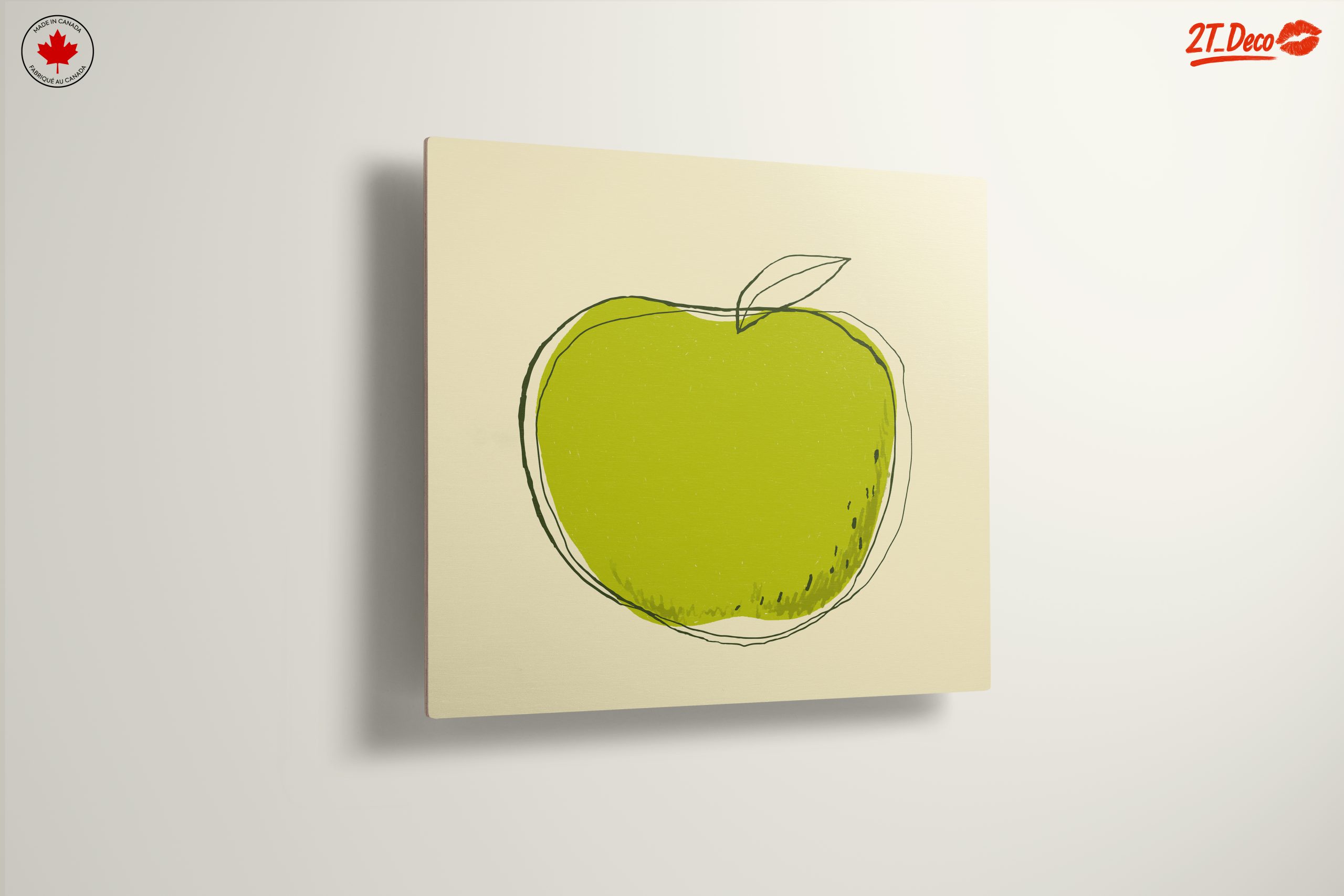 Stylized Green Apple Art - Image 13