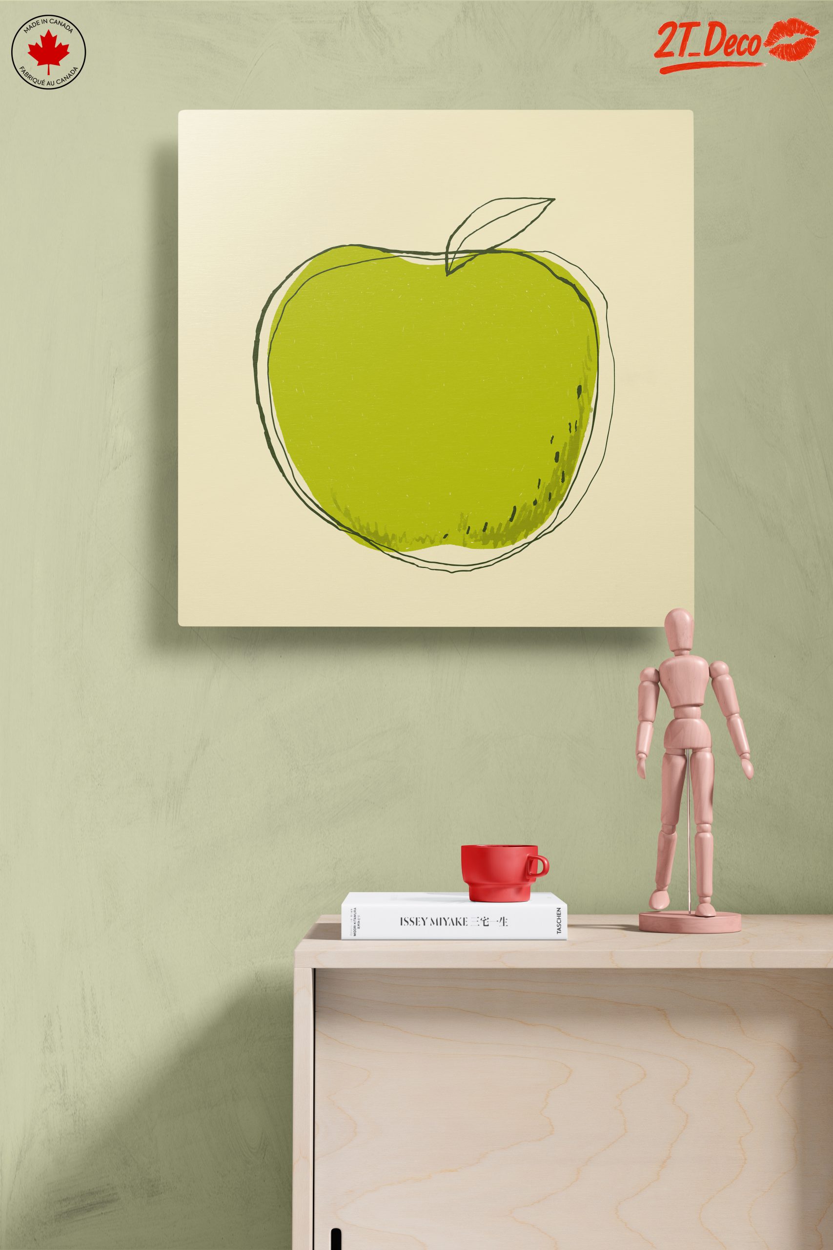 Stylized Green Apple Art - Image 14