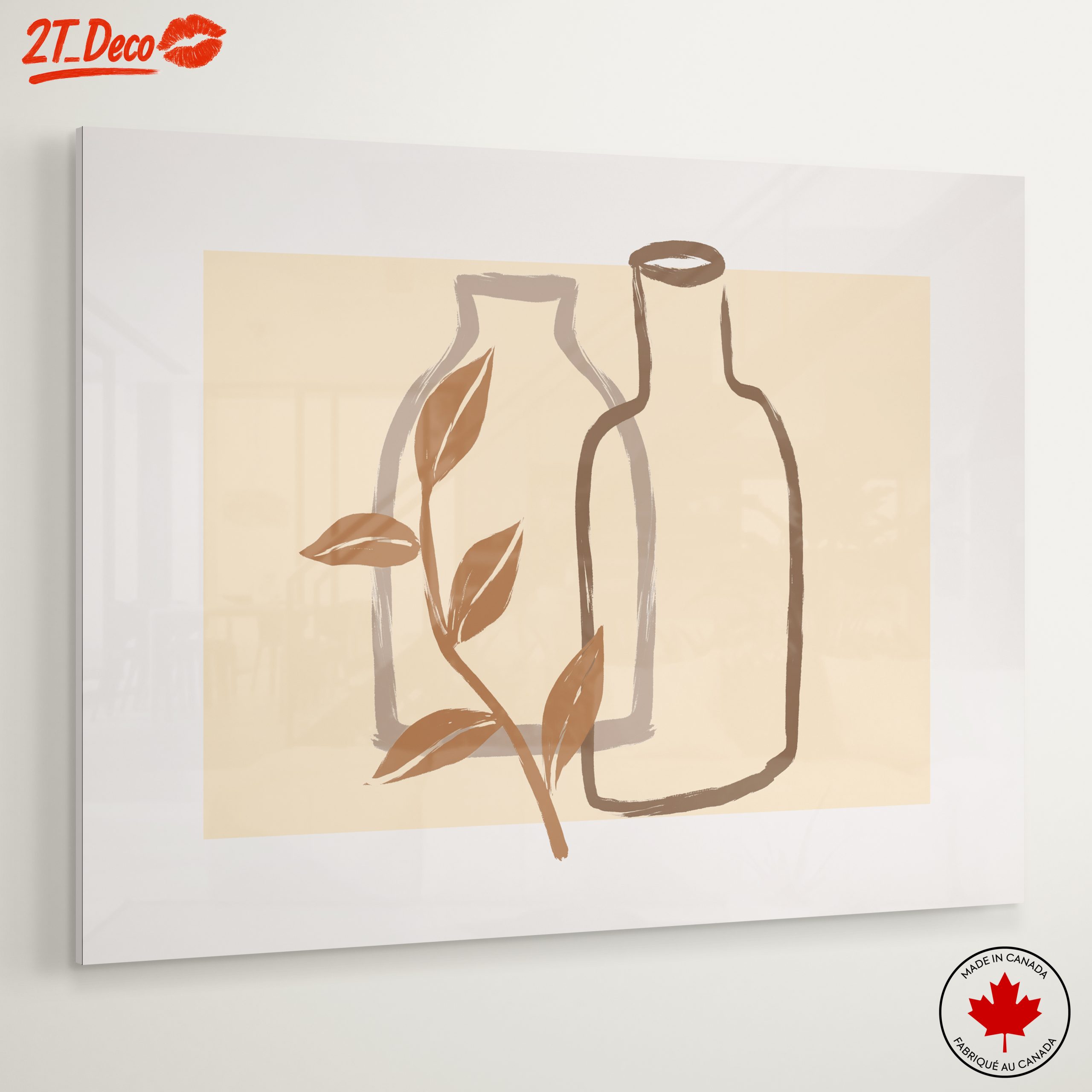 Minimalist Botanical Illustration with Bottles - Image 6