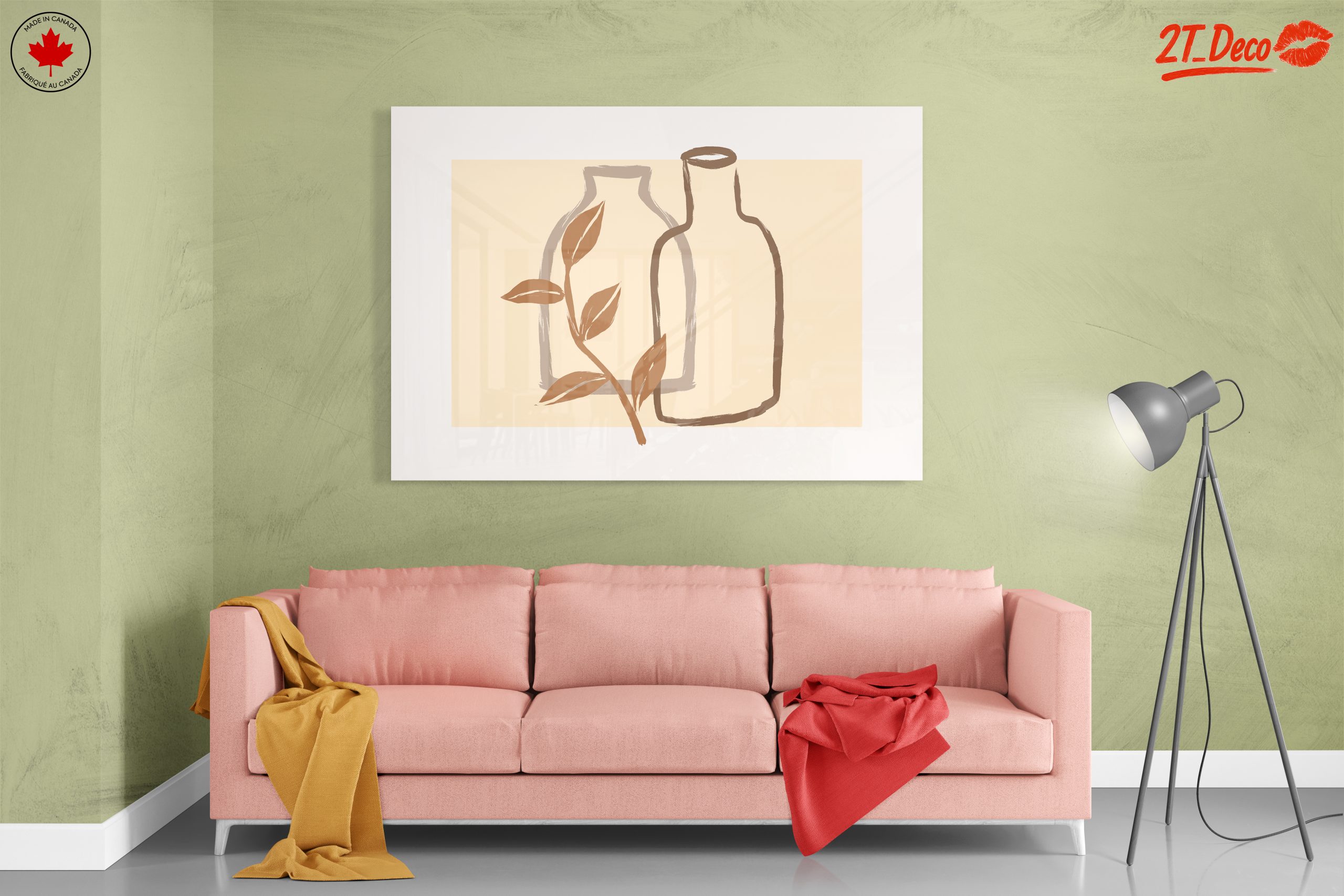 Minimalist Botanical Illustration with Bottles - Image 7