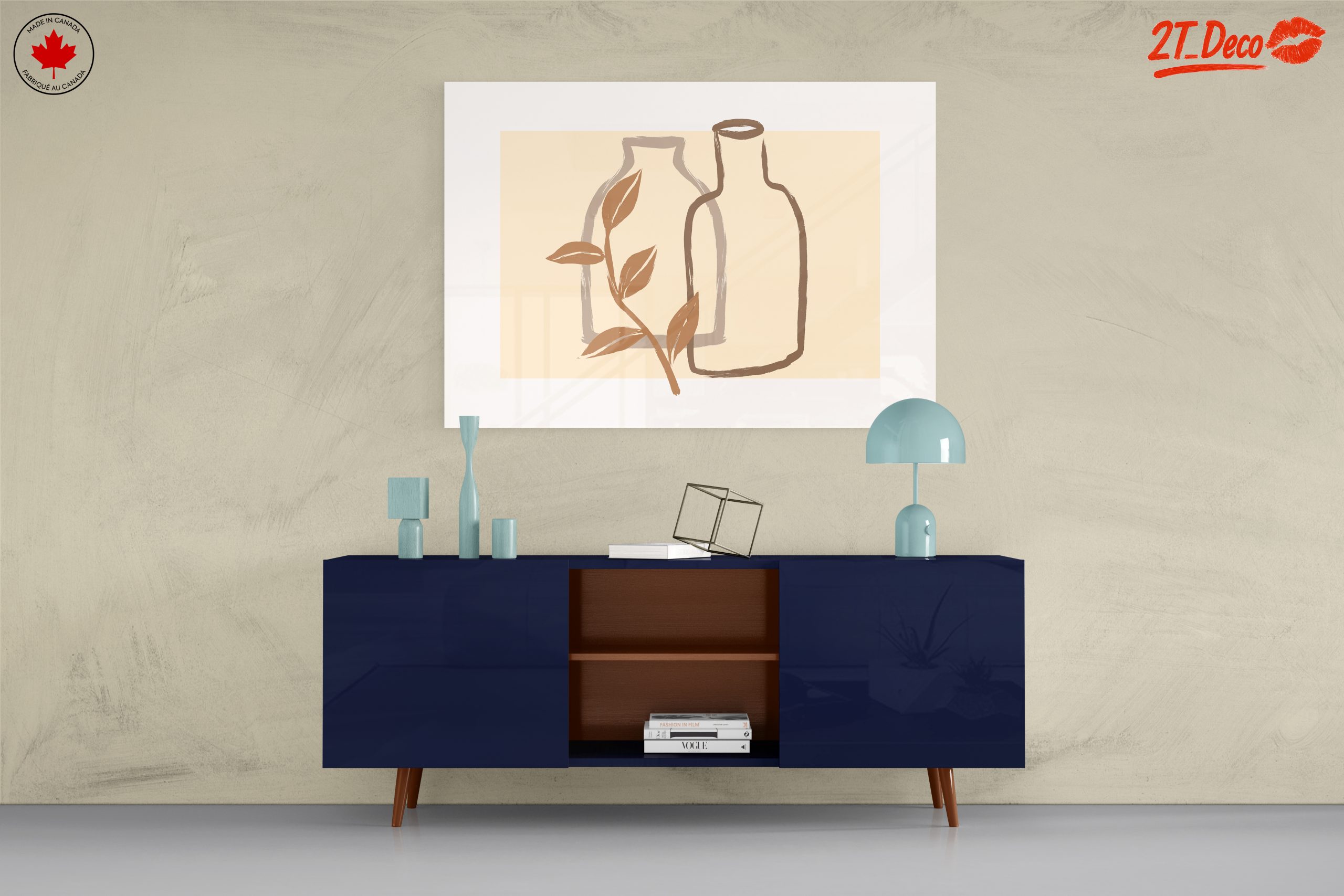 Minimalist Botanical Illustration with Bottles - Image 8