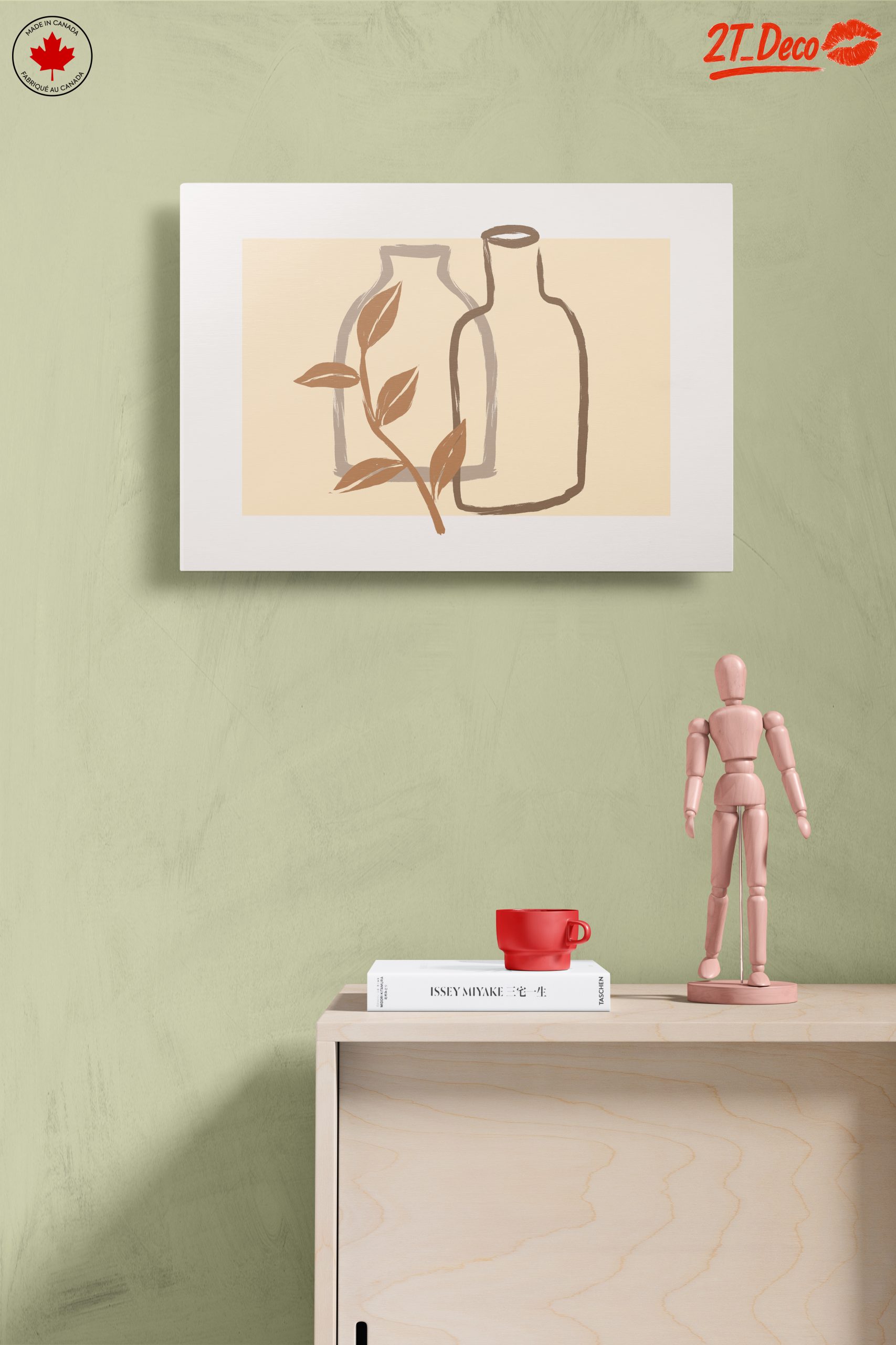 Minimalist Botanical Illustration with Bottles - Image 14