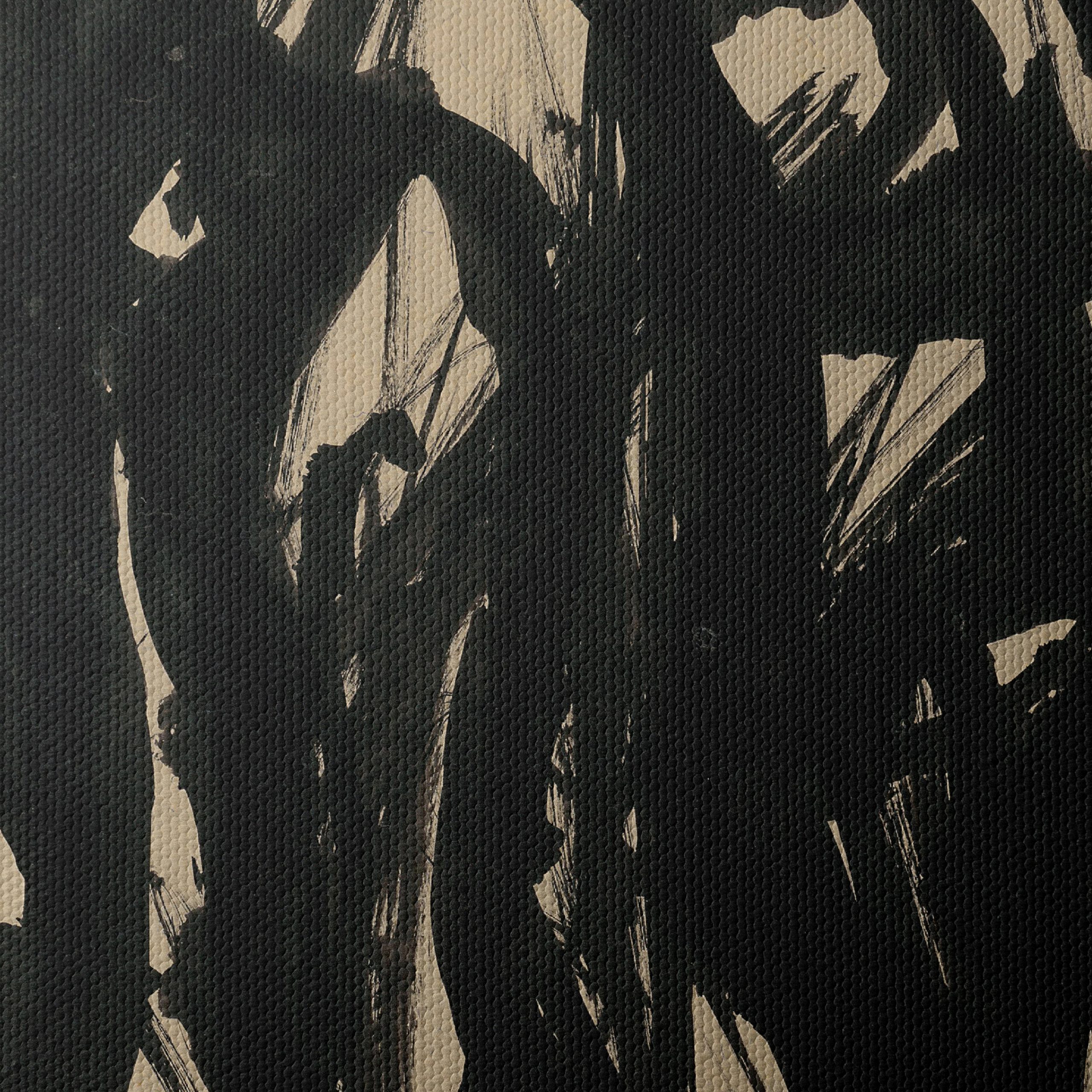 Dynamic Black Abstract Art - Image 4