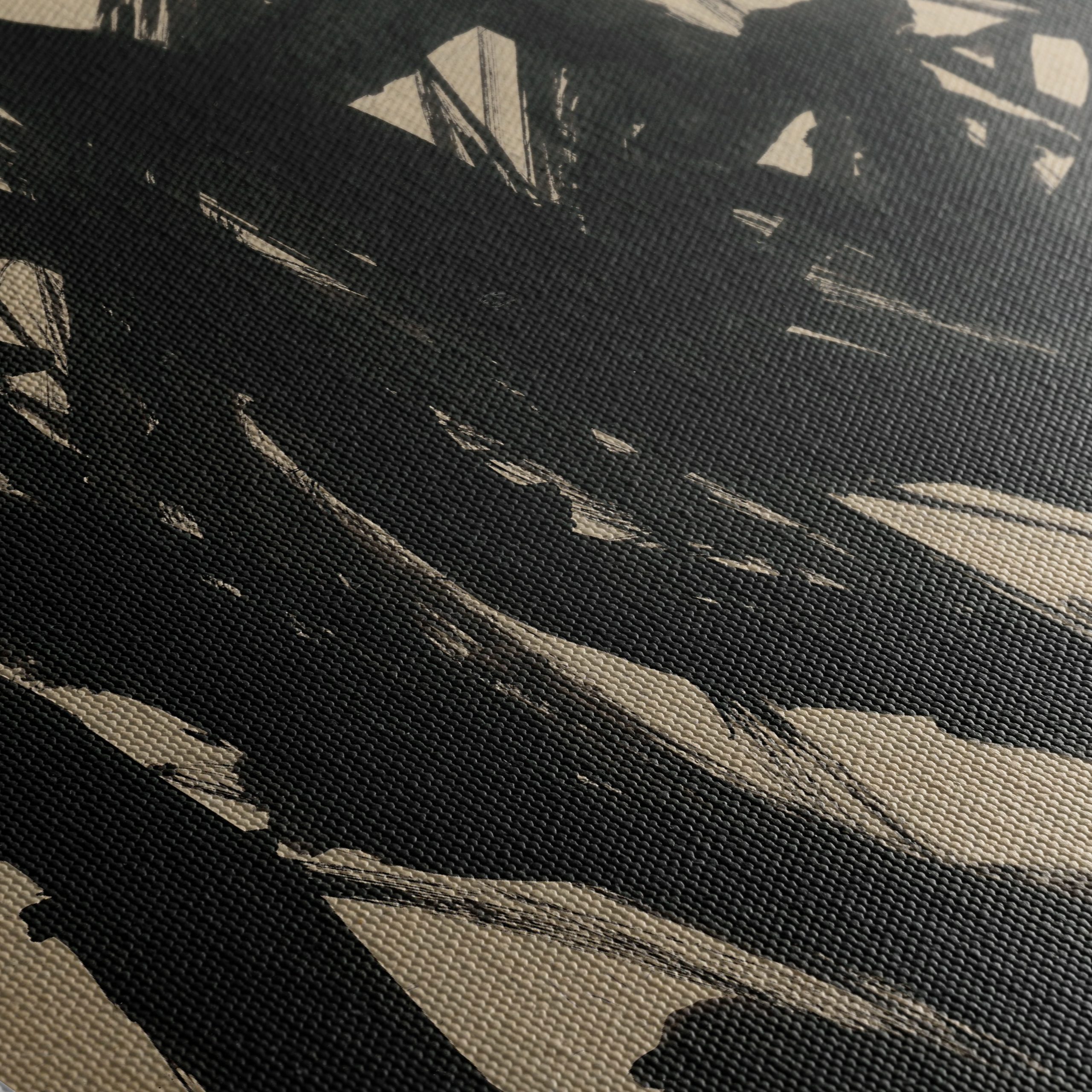 Dynamic Black Abstract Art - Image 5