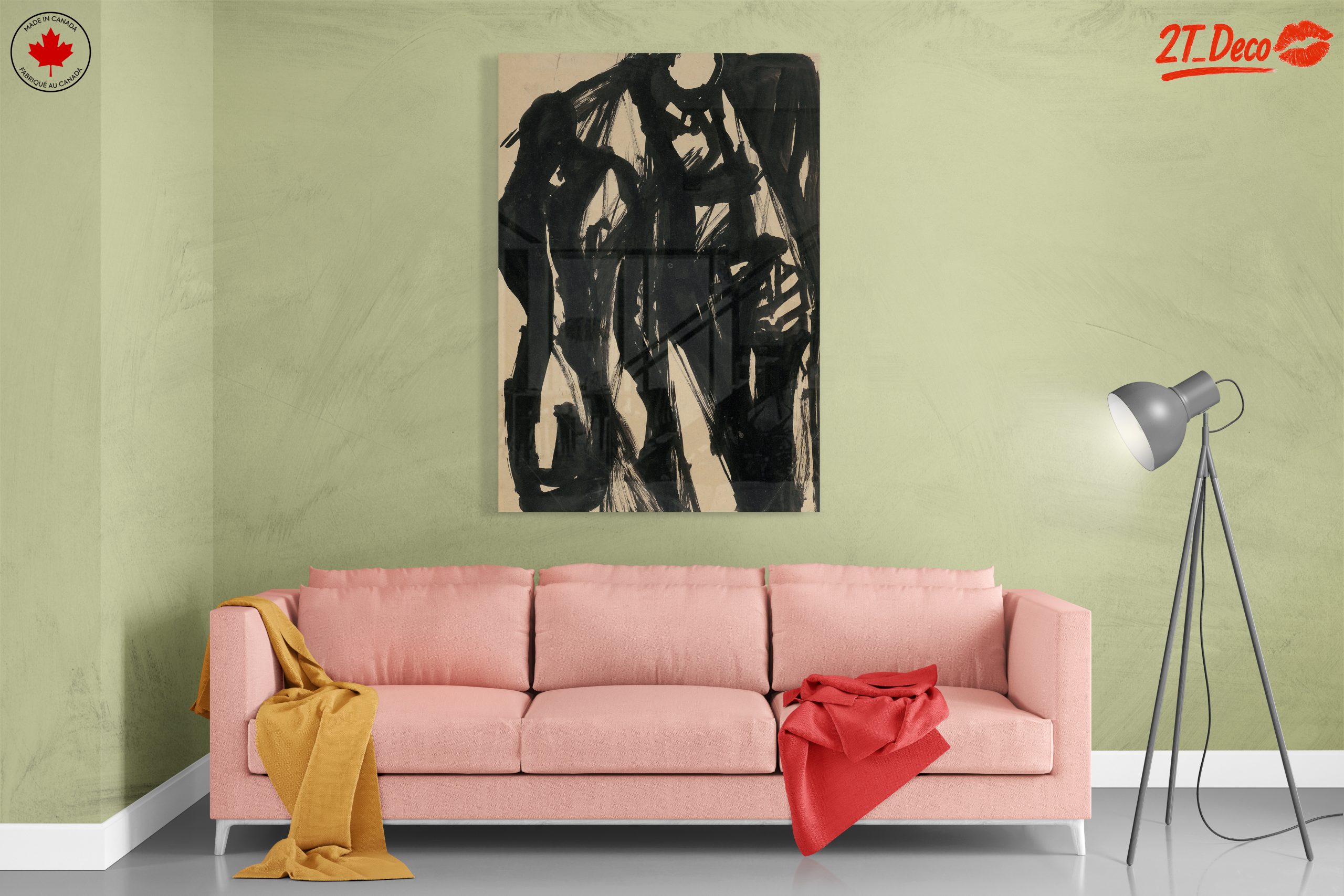 Dynamic Black Abstract Art - Image 7