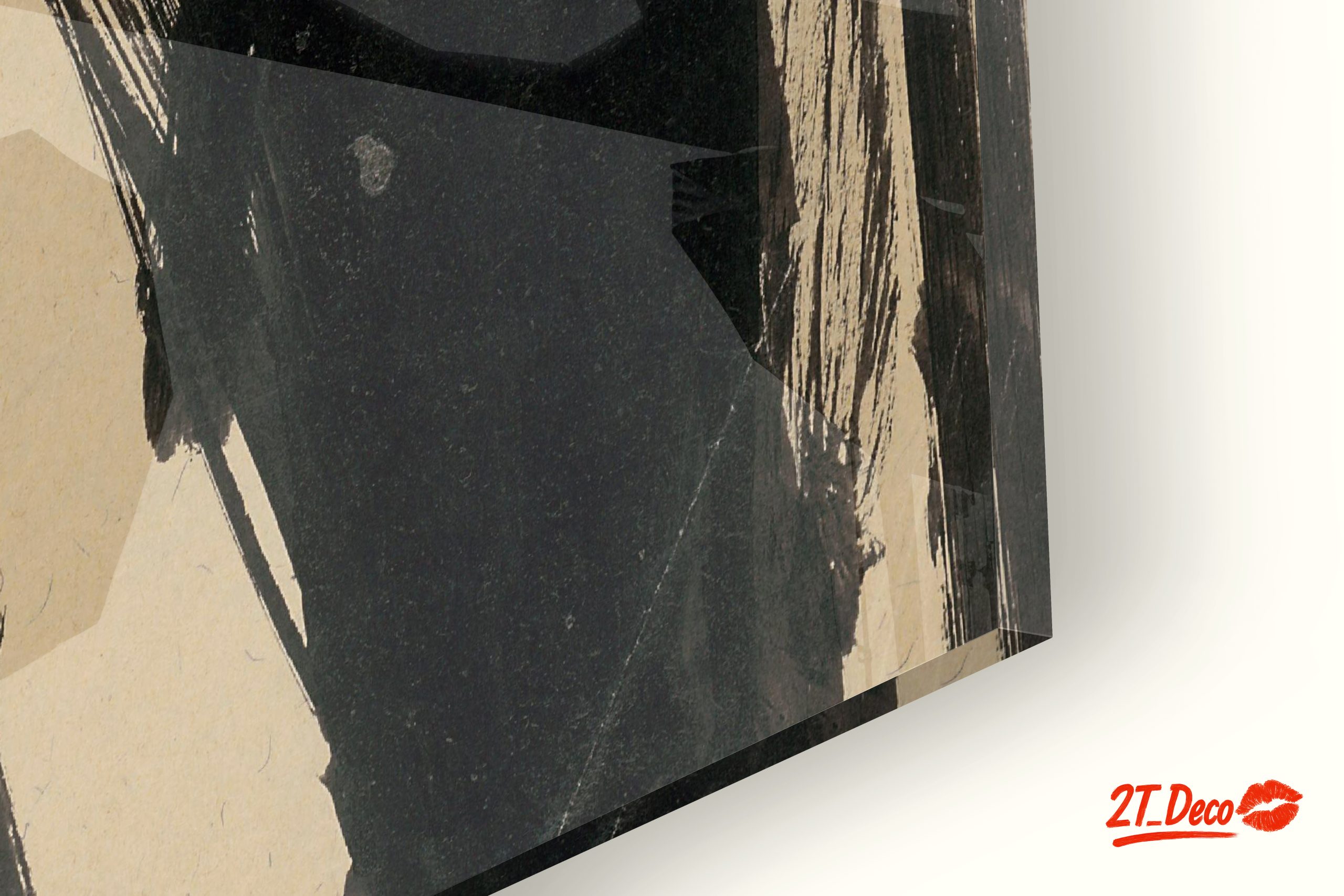 Dynamic Black Abstract Art - Image 9