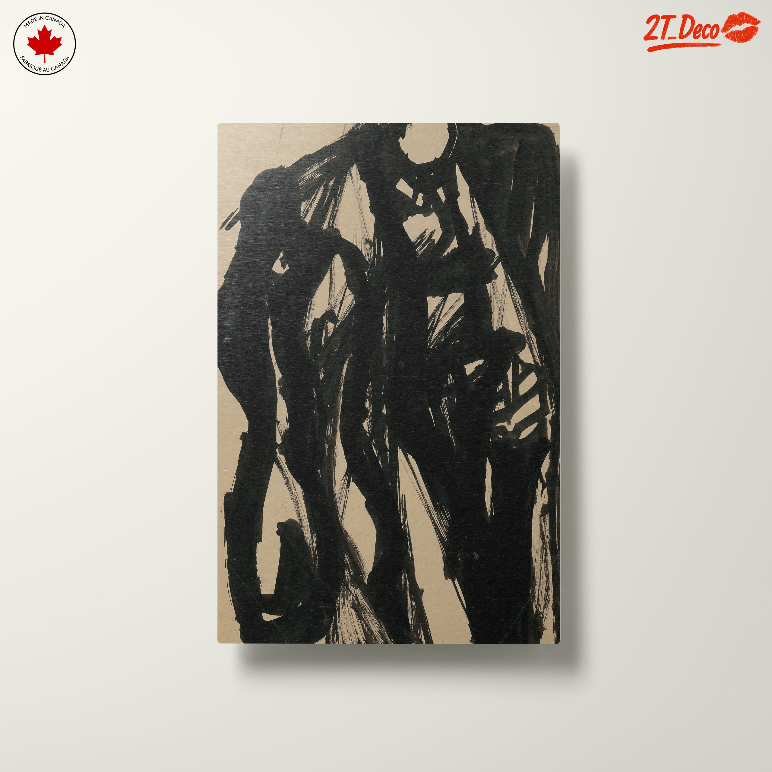 Dynamic Black Abstract Art - Image 10
