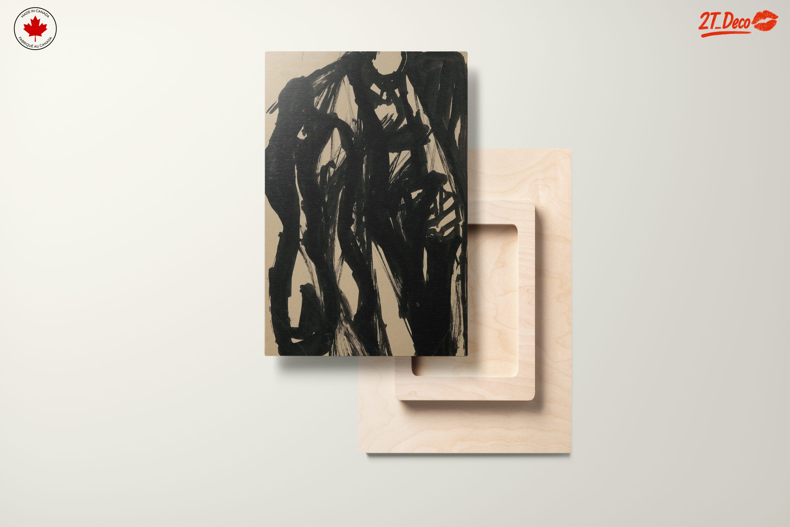 Dynamic Black Abstract Art - Image 11