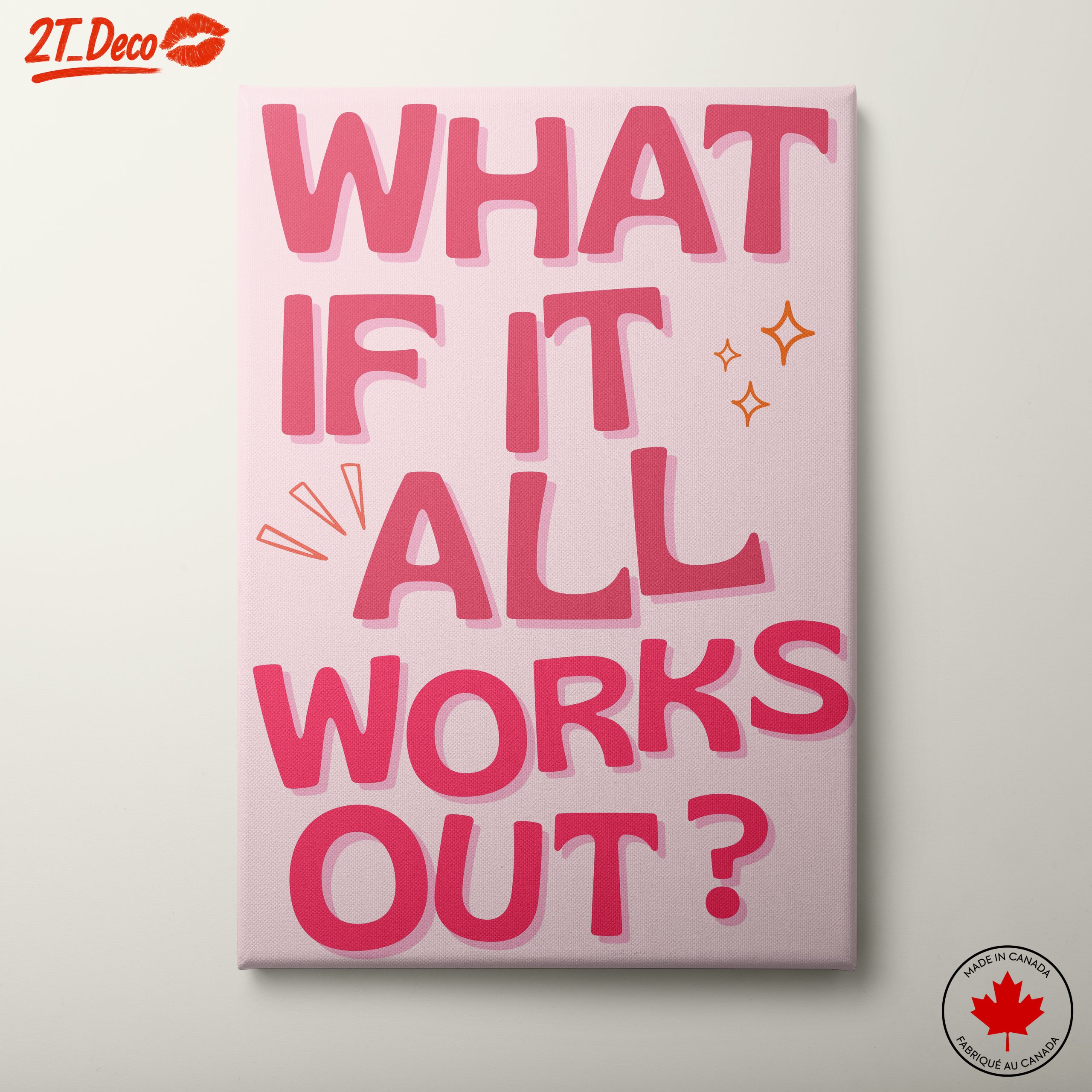 What If It All Works Out Inspirational Art