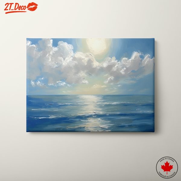 Serene Abstract Ocean and Sky Art
