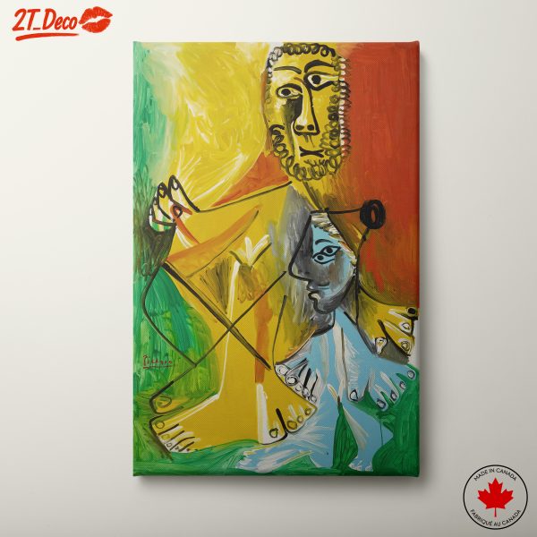 Vibrant Abstract Contemporary Portrait Art
