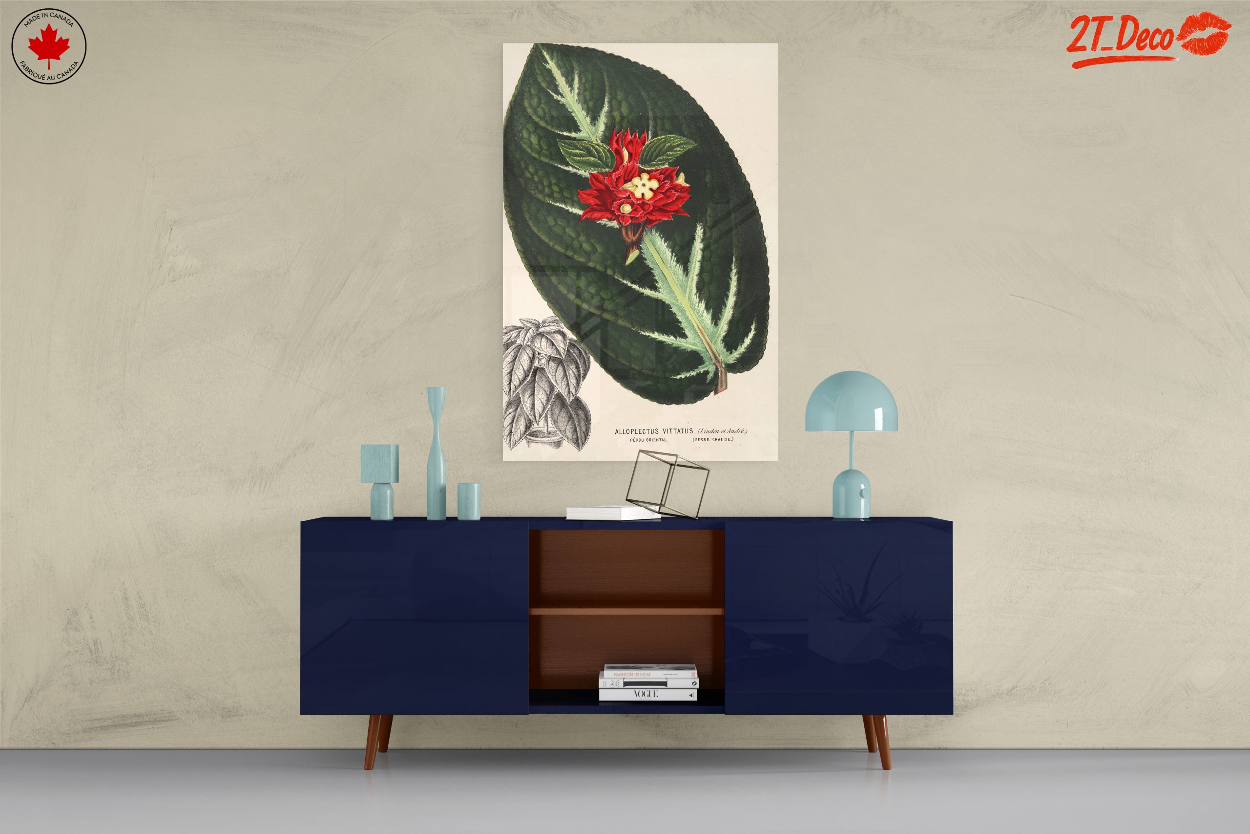 Vibrant Botanical Illustration of Alloplectus Vittatus - Image 8