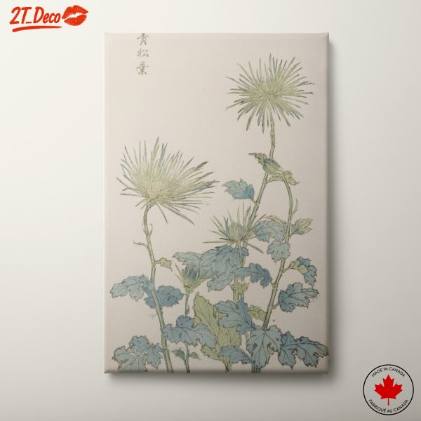 Delicate Botanical Illustration of Thistles