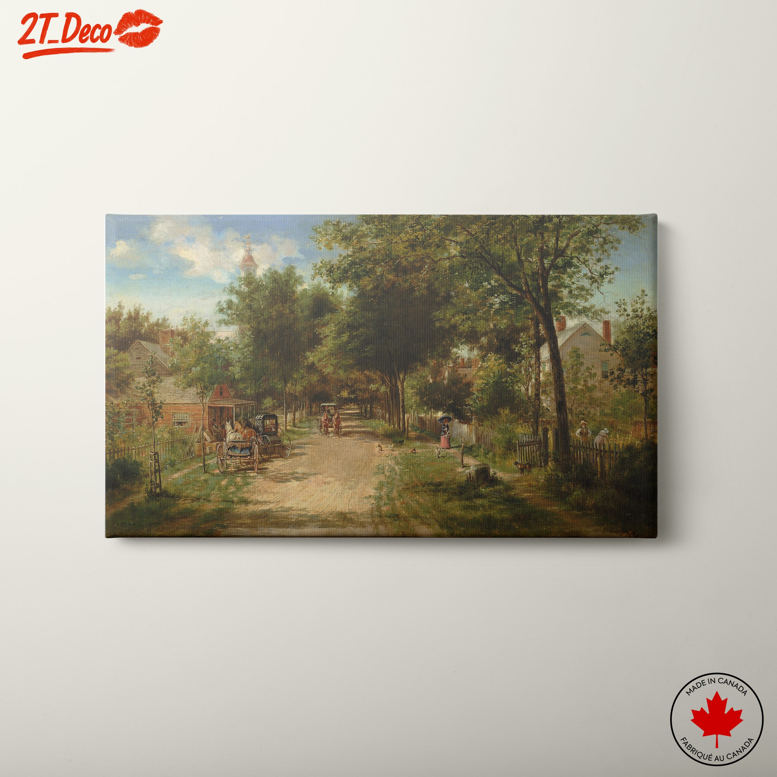 Charming Historical Village Scene