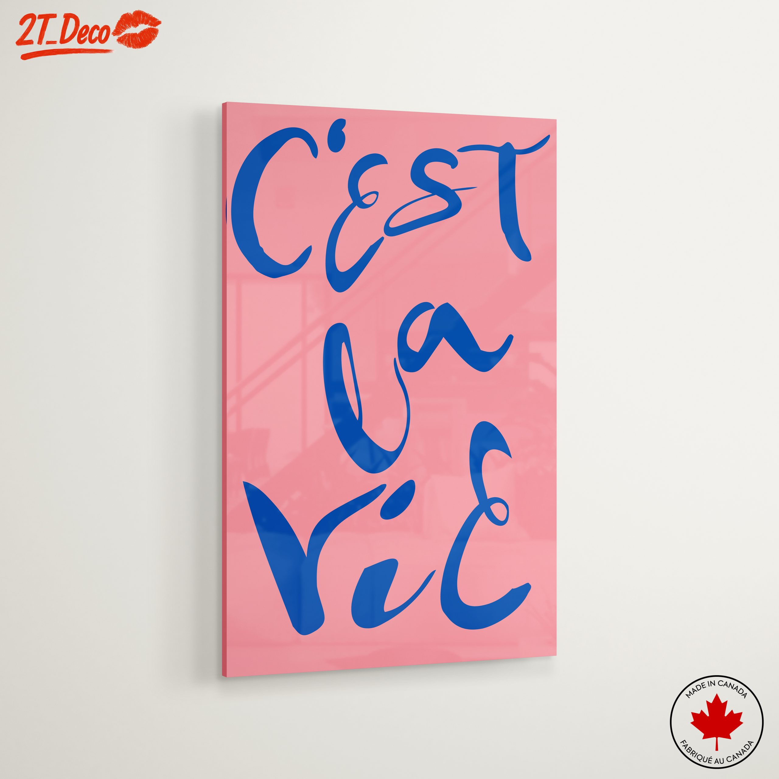 C'est La Vie Bold Typography Art - Image 6