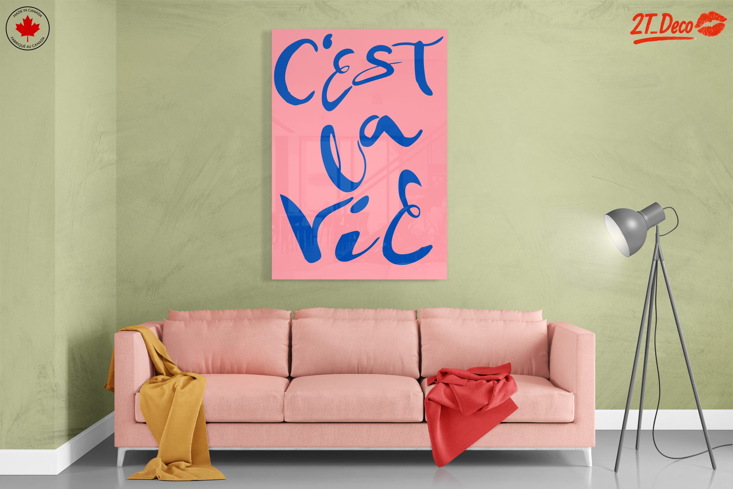 C'est La Vie Bold Typography Art - Image 7