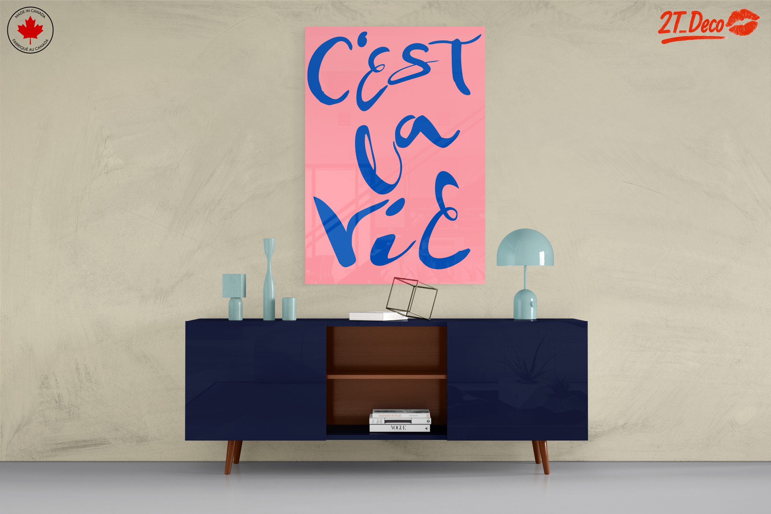 C'est La Vie Bold Typography Art - Image 8