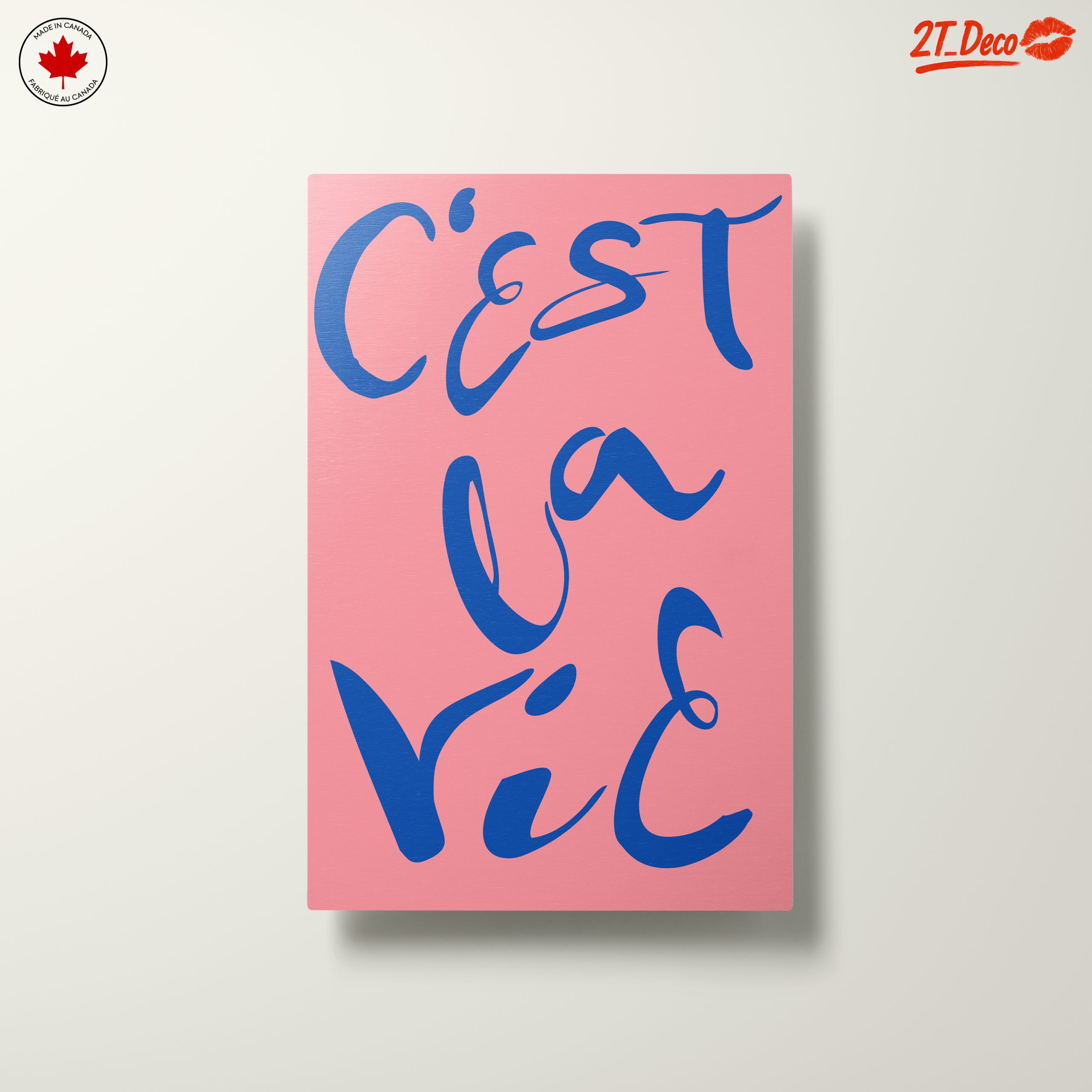 C'est La Vie Bold Typography Art - Image 10
