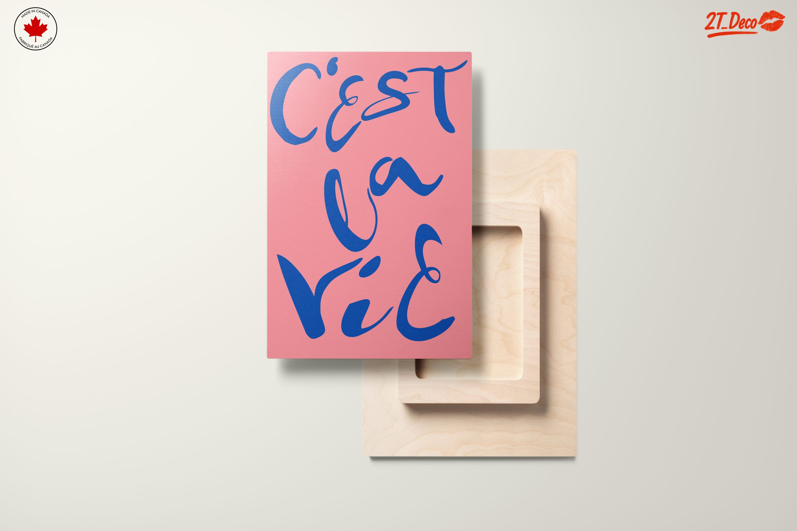 C'est La Vie Bold Typography Art - Image 11