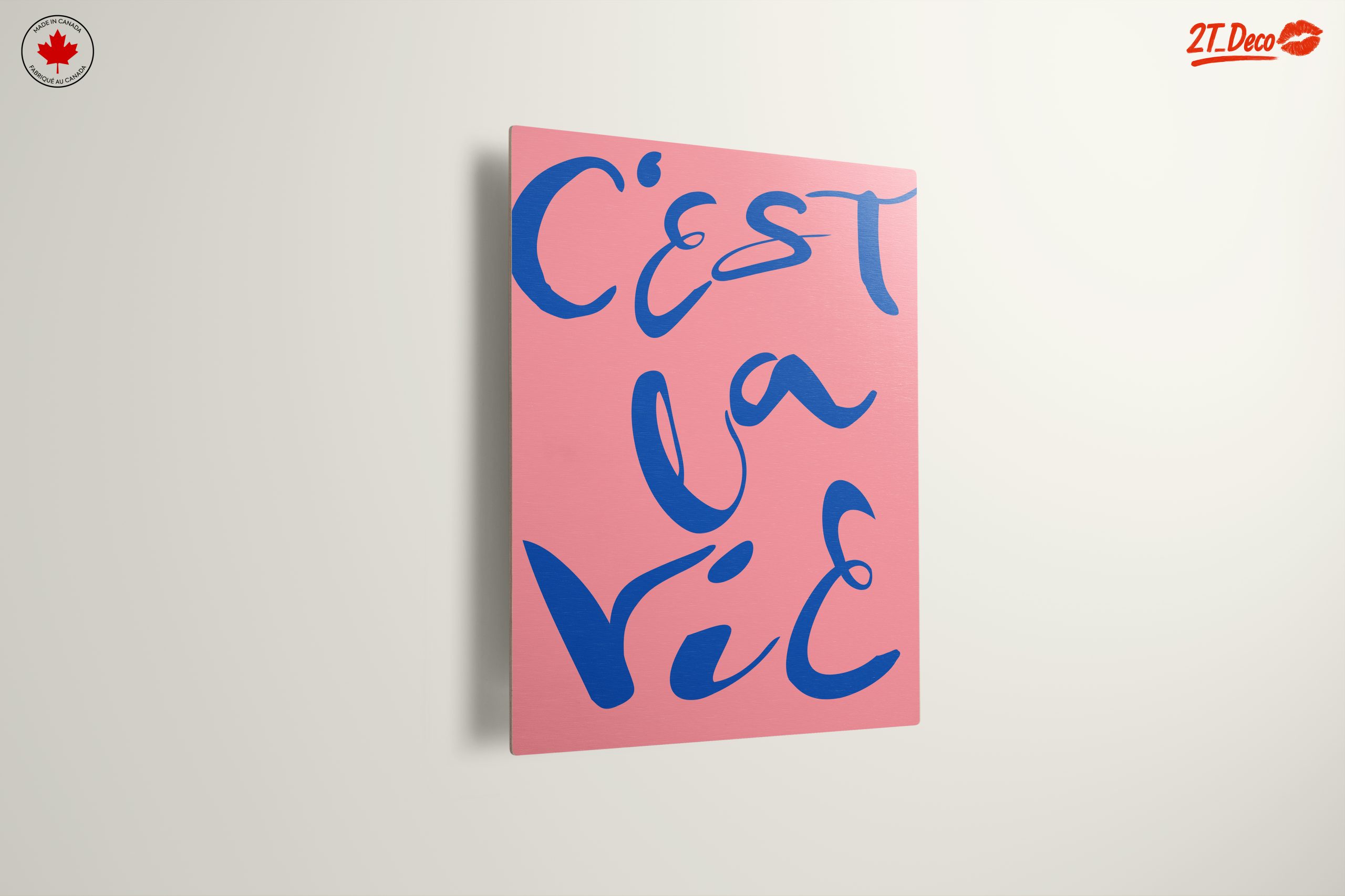 C'est La Vie Bold Typography Art - Image 13
