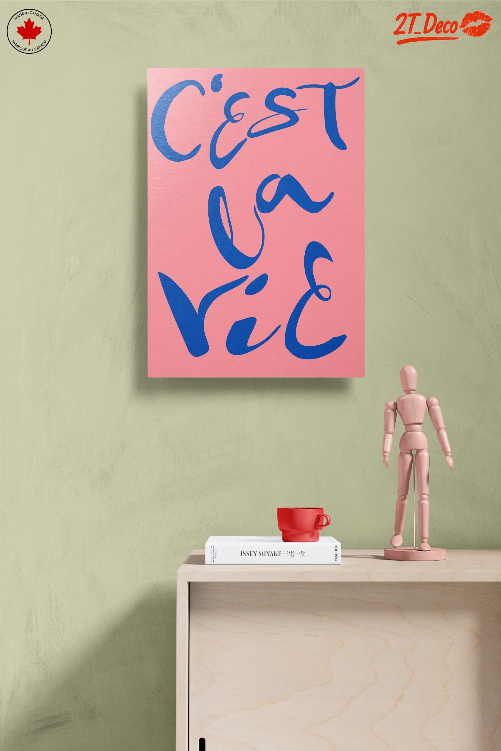 C'est La Vie Bold Typography Art - Image 14
