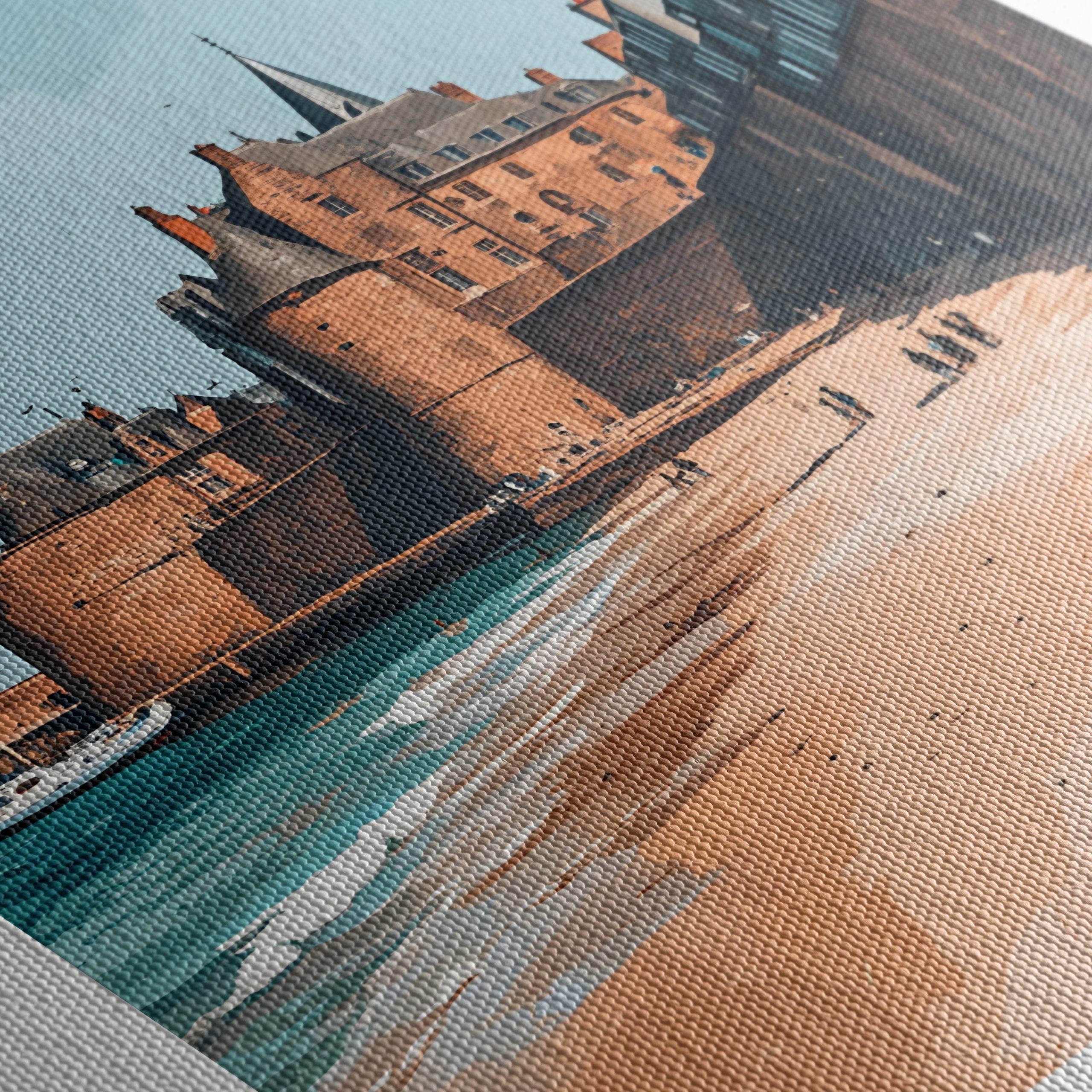 Saint-Malo Coastal Cityscape Art - Image 5
