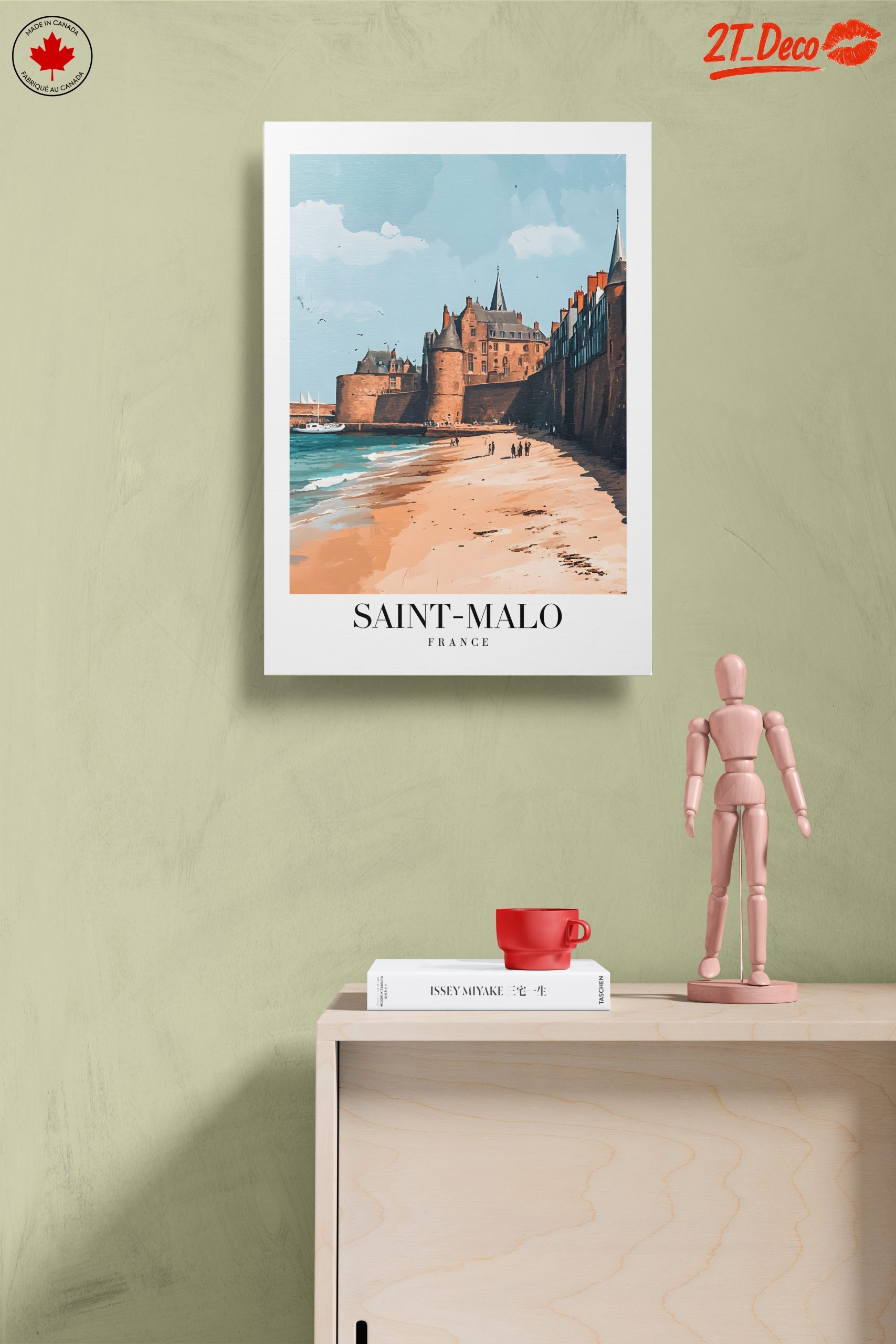 Saint-Malo Coastal Cityscape Art - Image 14