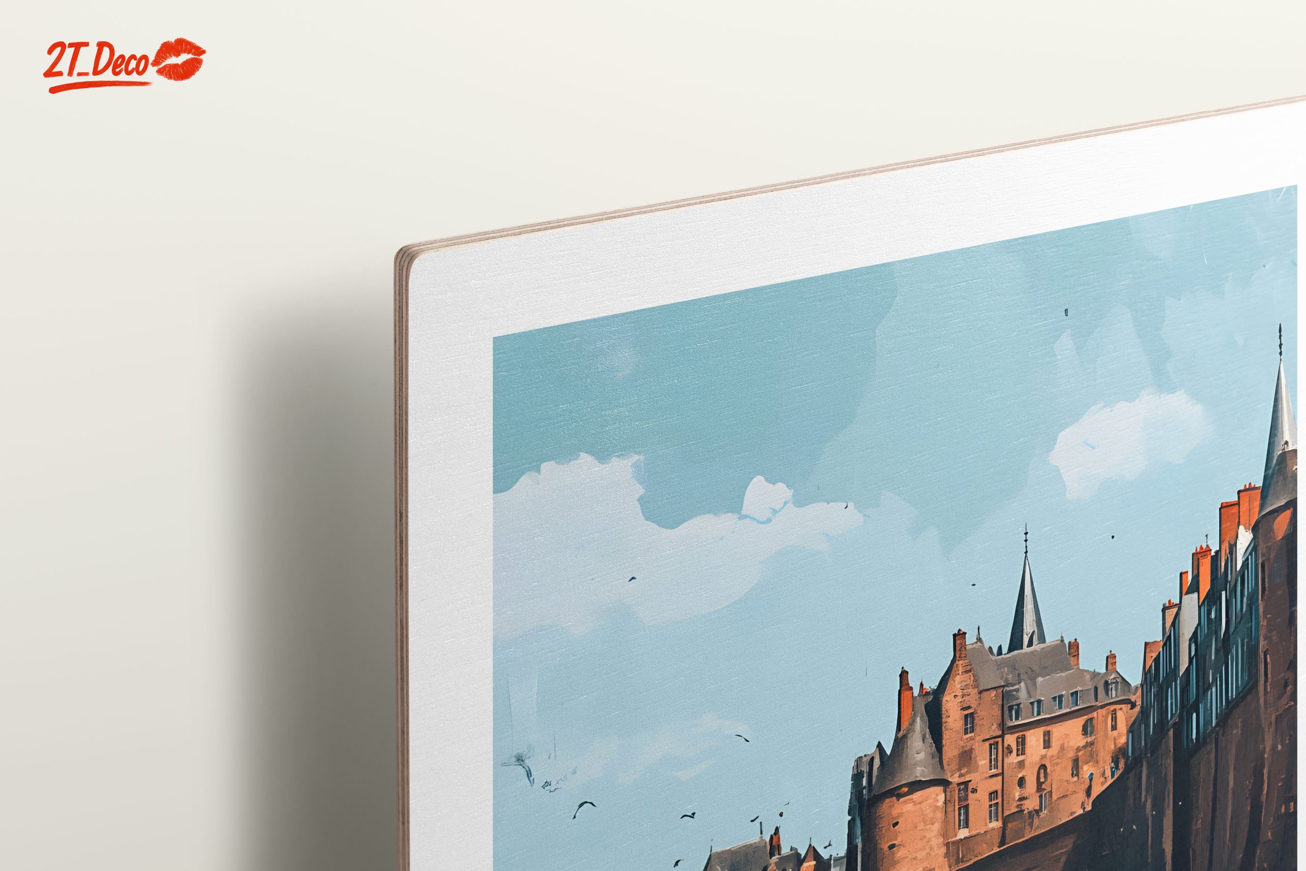Saint-Malo Coastal Cityscape Art - Image 15
