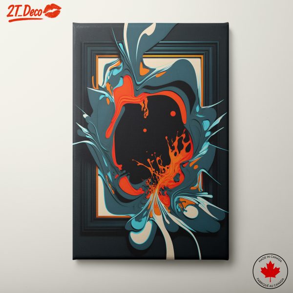 Vibrant Dynamic Abstract Painting