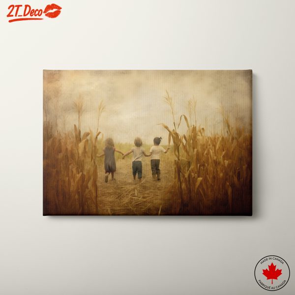 Joyful Children Running in a Field