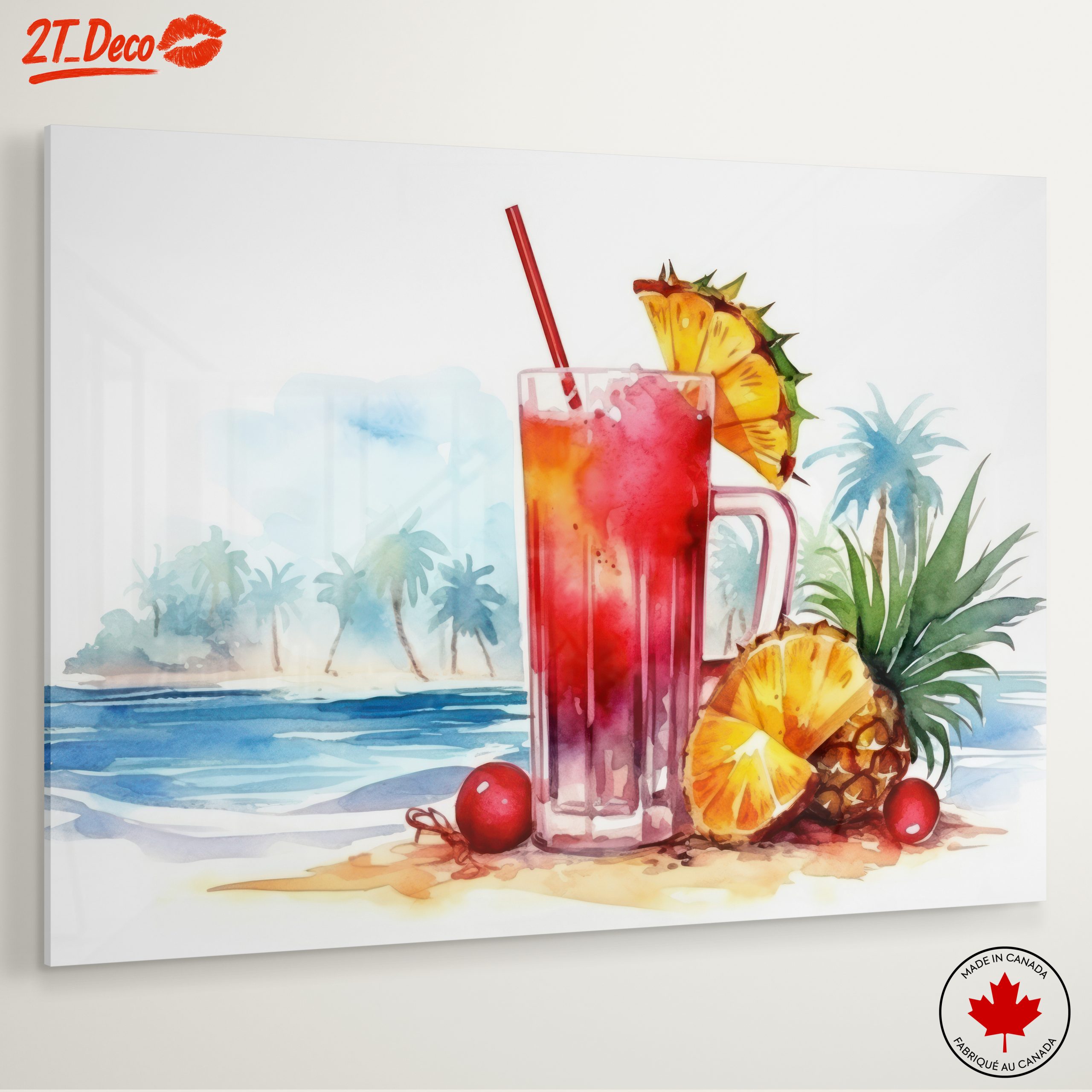 Vibrant Abstract Fruit Drink Artwork - Image 6