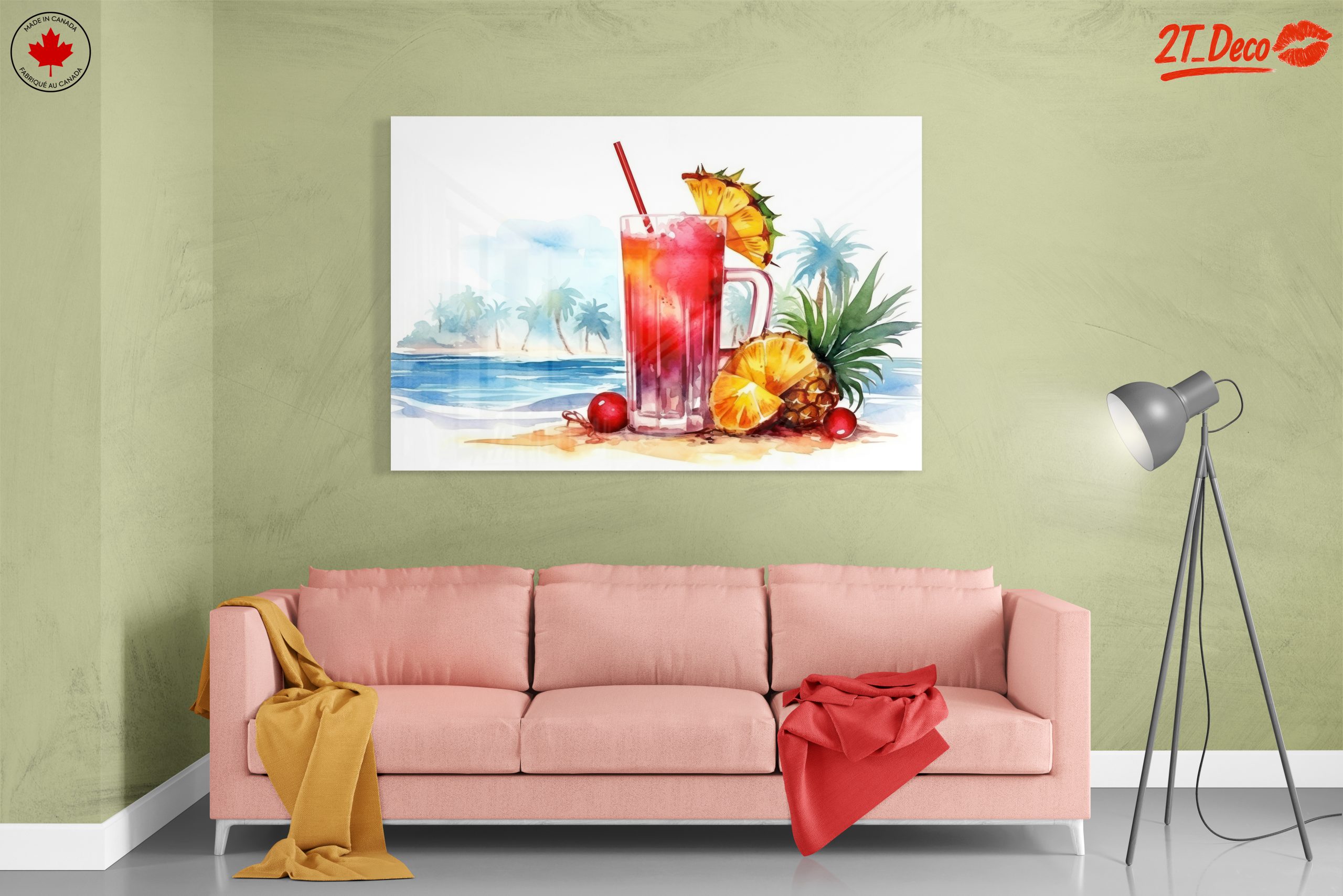 Vibrant Abstract Fruit Drink Artwork - Image 7