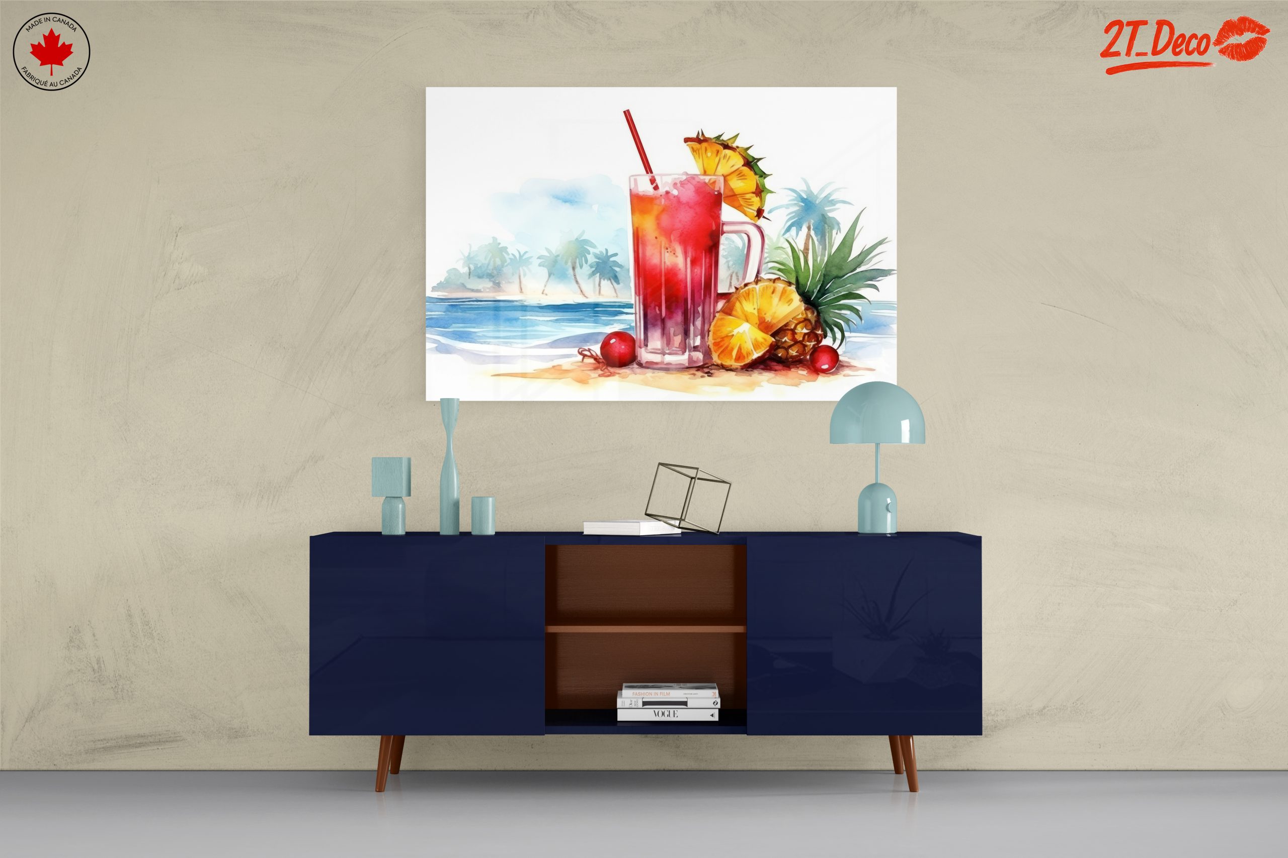 Vibrant Abstract Fruit Drink Artwork - Image 8