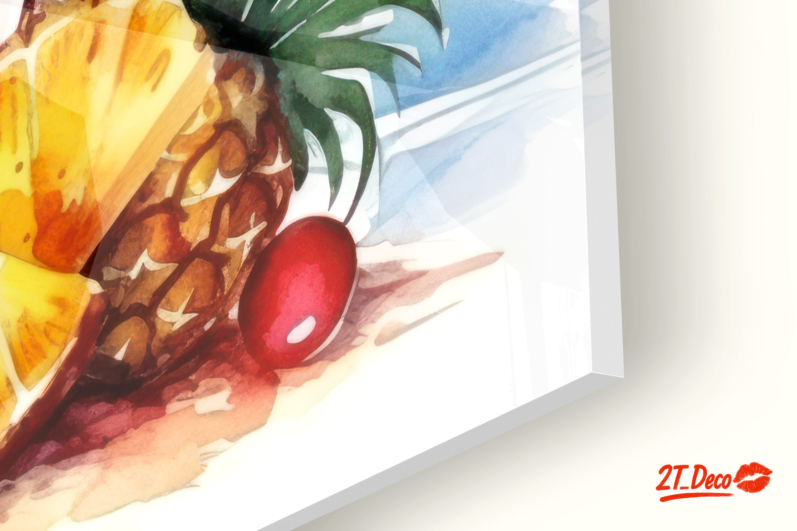 Vibrant Abstract Fruit Drink Artwork - Image 9