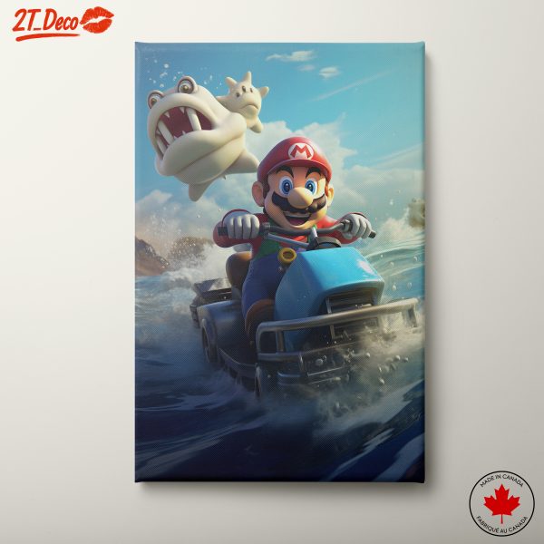 Mario Racing Adventure with Sea Creatures