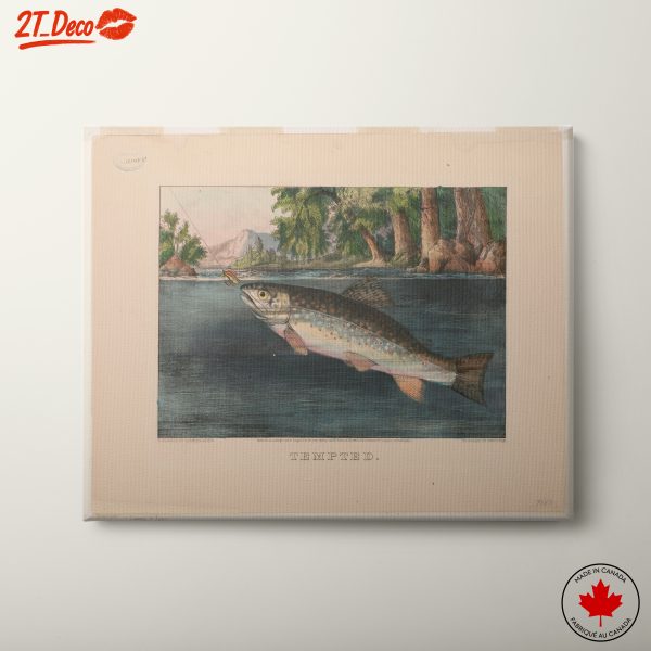 Tempted: Enchanting Aquatic Scene with a Trout