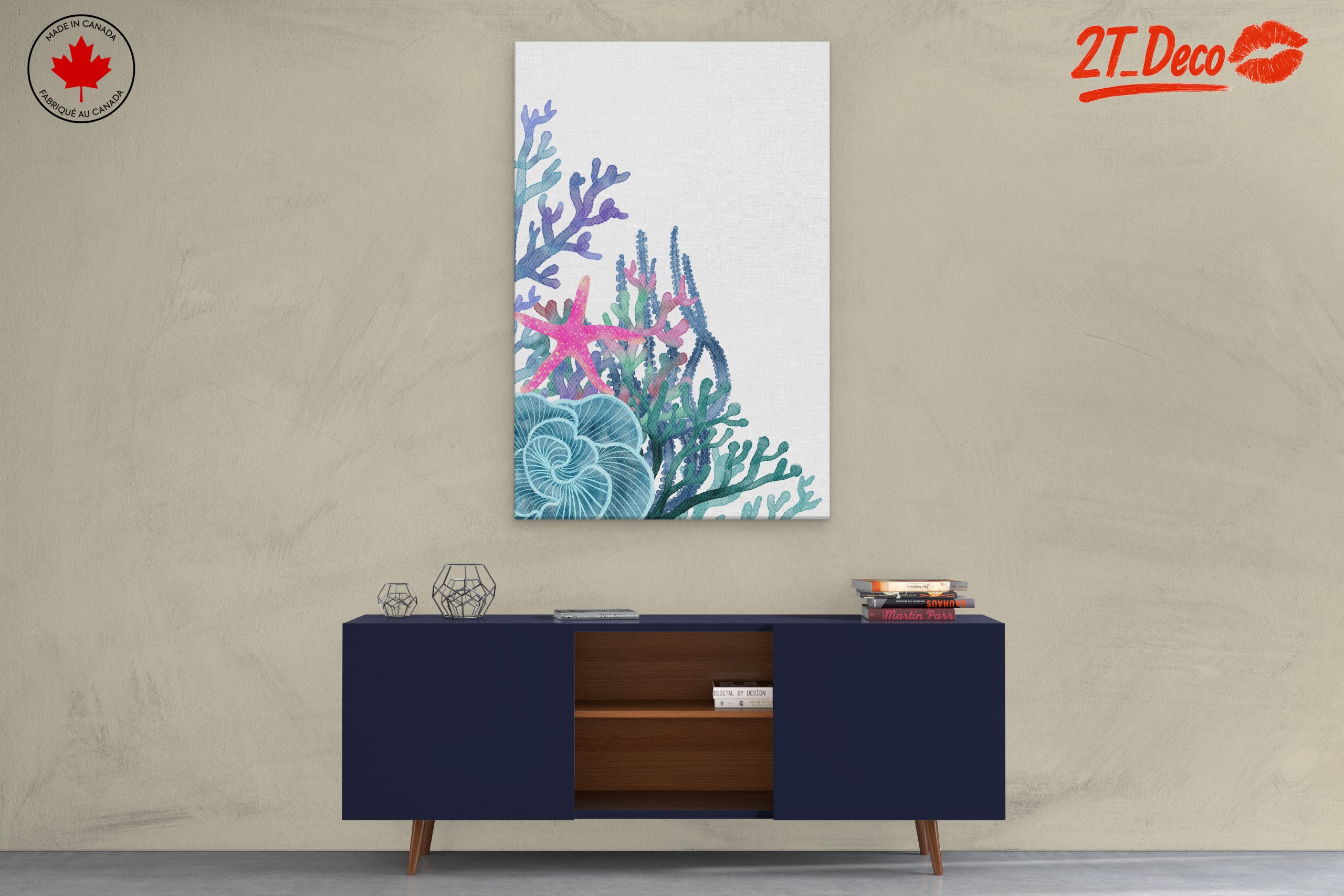 Colorful Abstract Marine Life Art 2 - Image 3