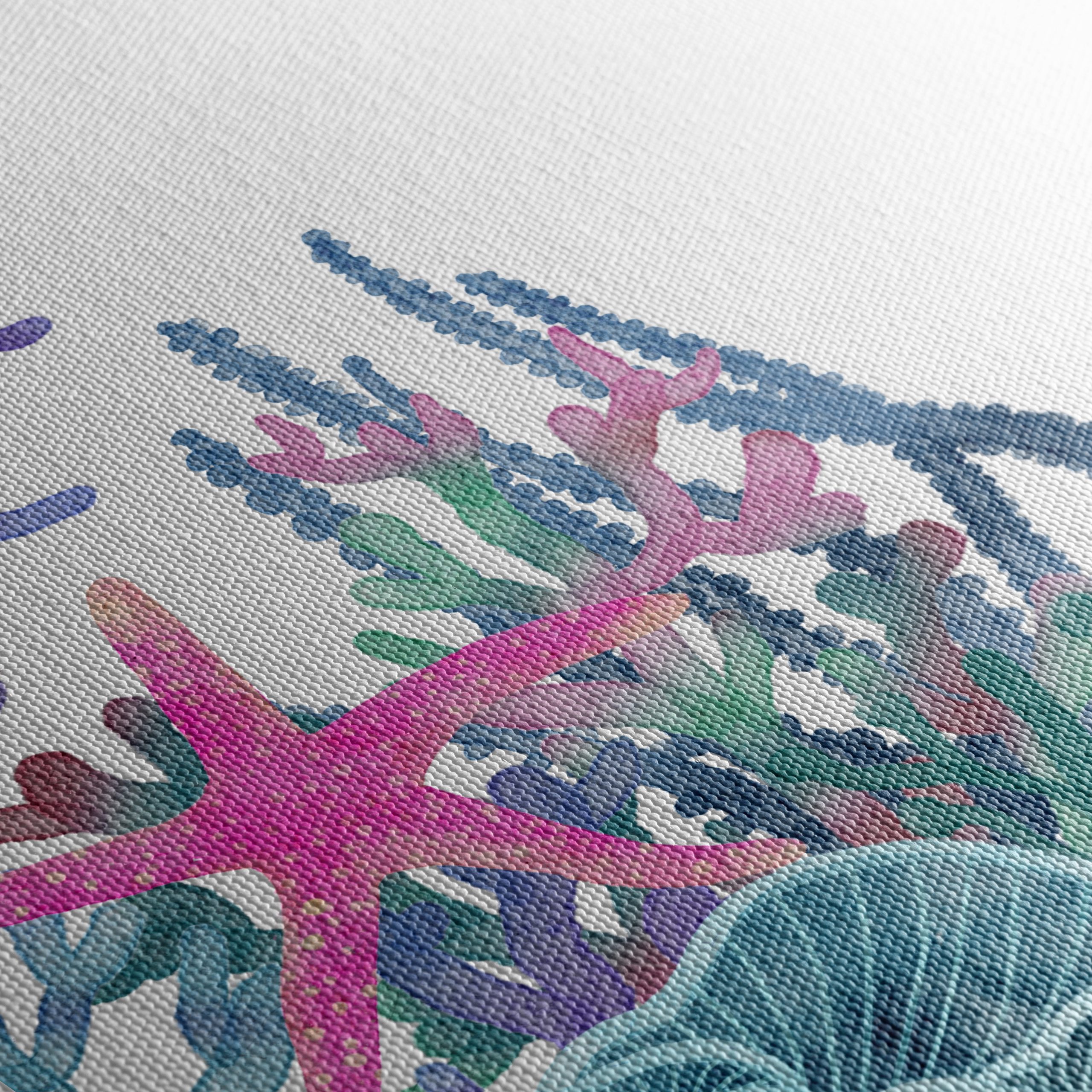 Colorful Abstract Marine Life Art 2 - Image 5