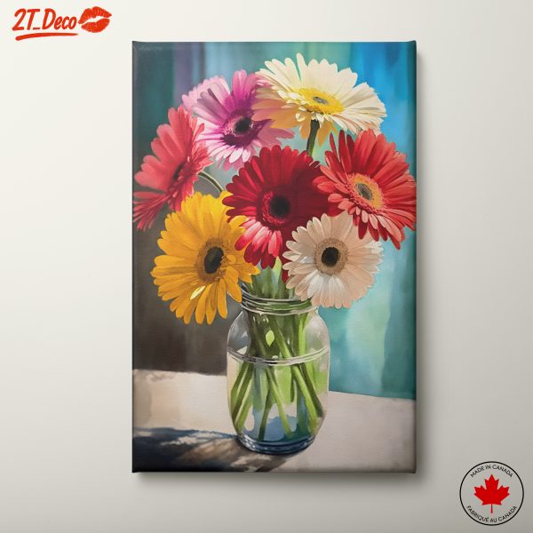 Colorful Floral Arrangement with Gerbera Daisies