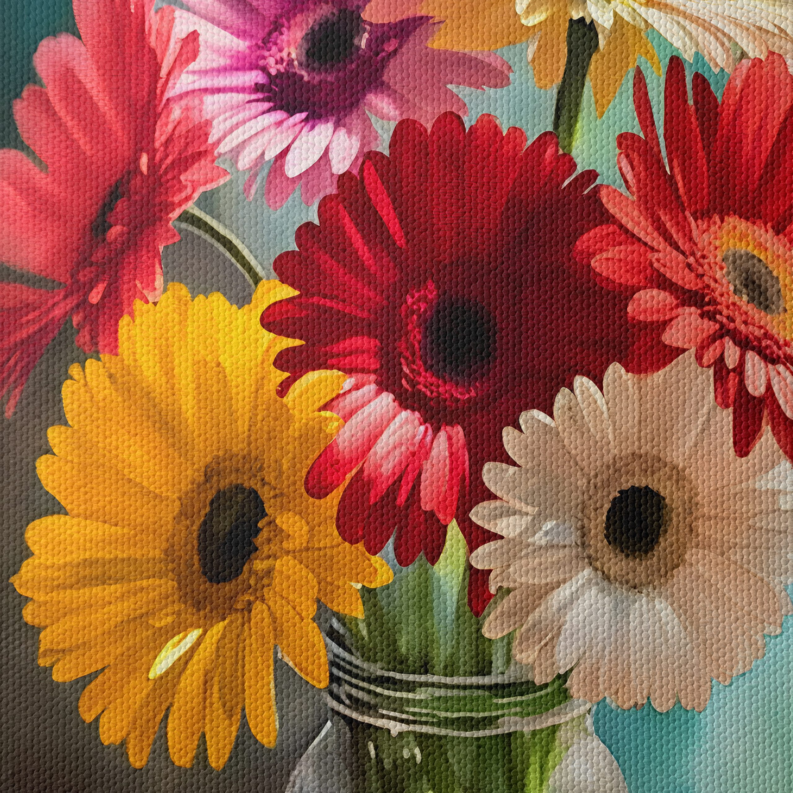 Colorful Floral Arrangement with Gerbera Daisies - Image 4