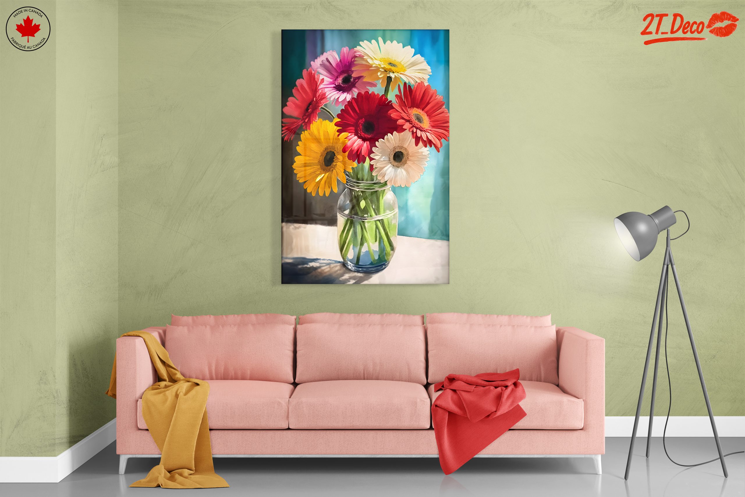 Colorful Floral Arrangement with Gerbera Daisies - Image 7